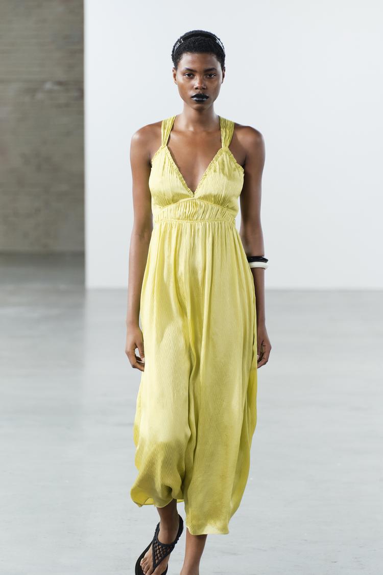 CROSS STRAP MIDI DRESS ZW COLLECTION