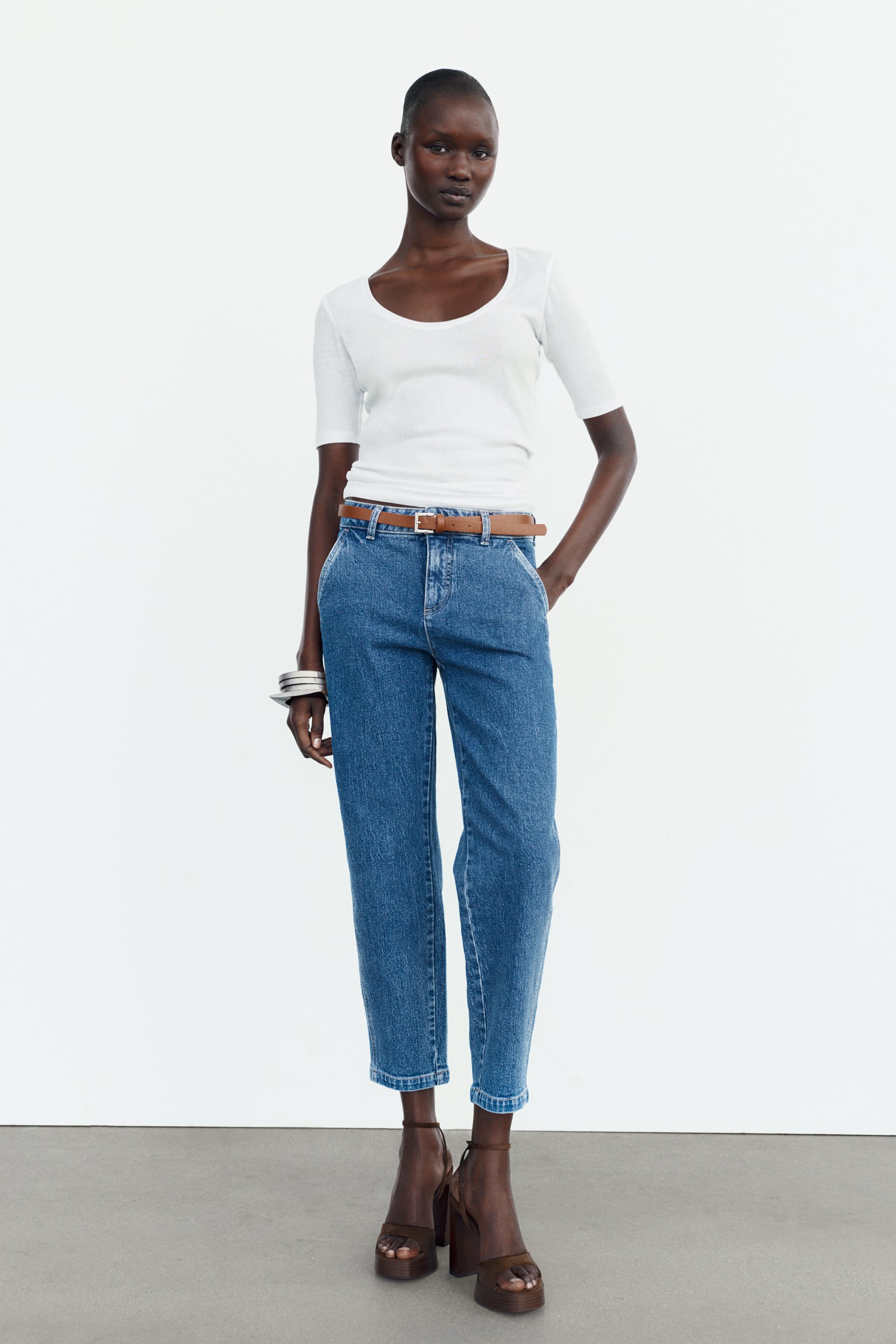 BELTED CHINO HIGH WAIST Z1975 JEANS