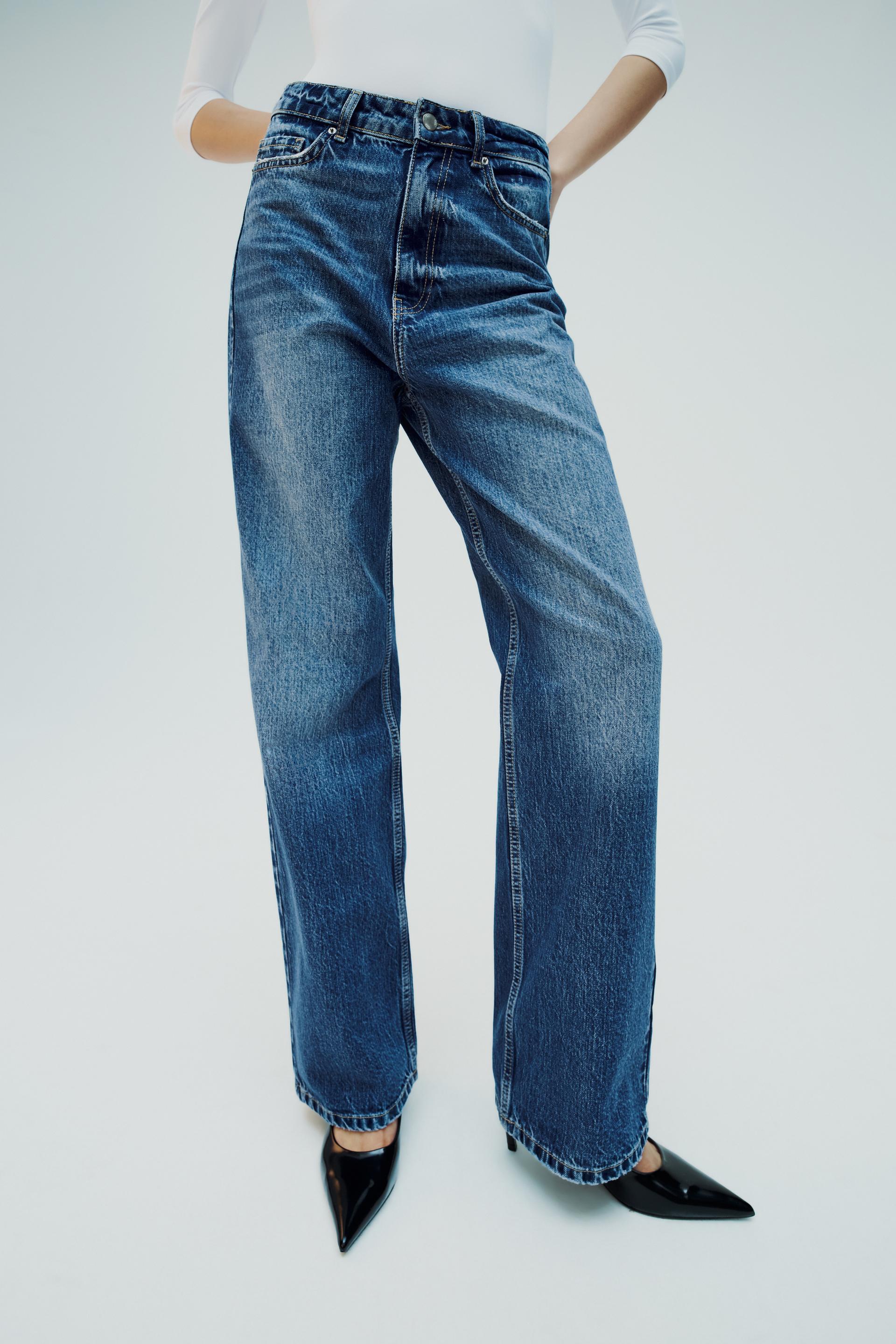 Zara High Waisted Full Length Z1975 Straight Leg Jeans International zara-high-waisted-full-length-z1975-straight-leg-jeans-international