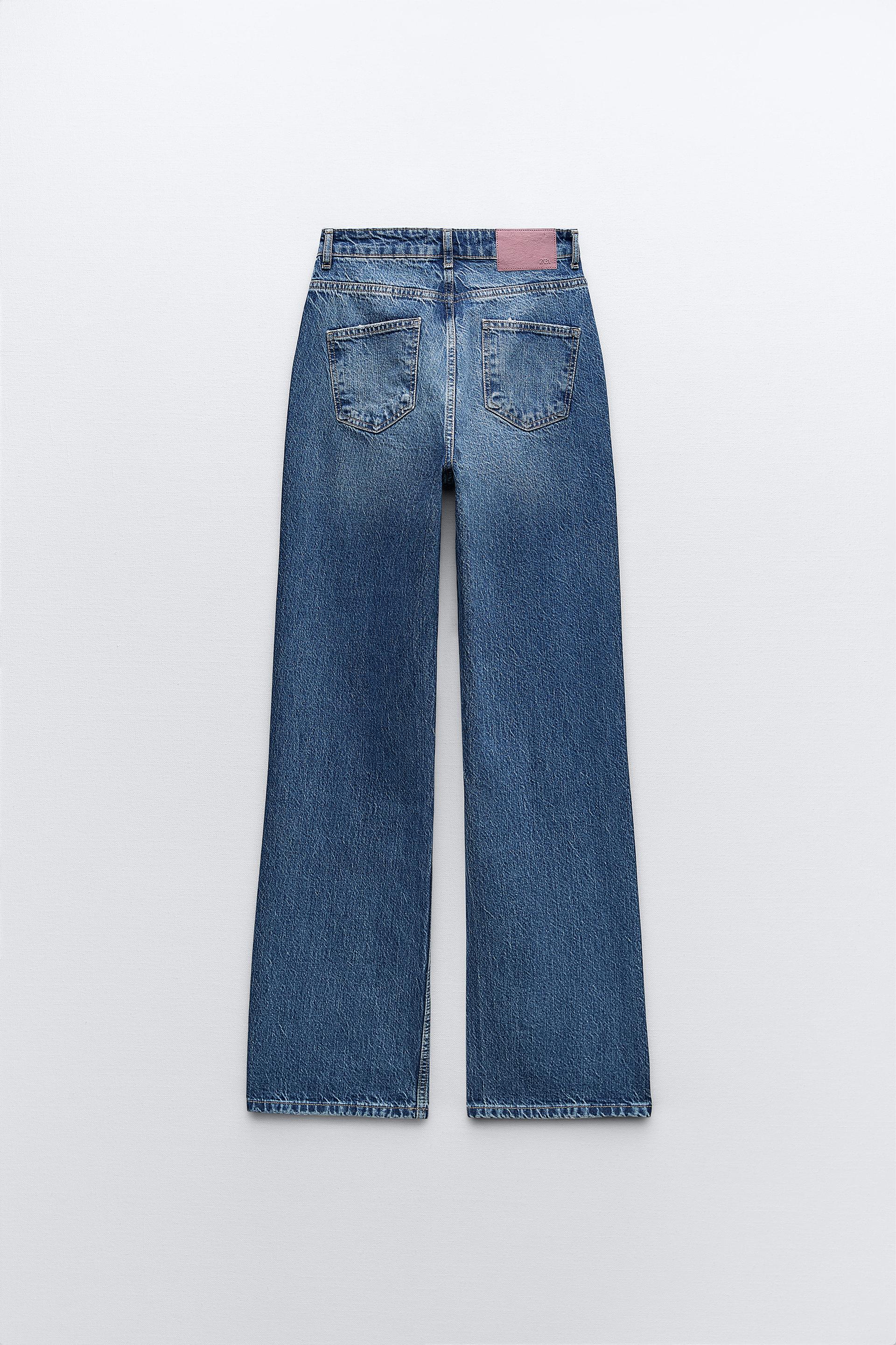 Zara High Waisted Full Length Z1975 Straight Leg Jeans International zara-high-waisted-full-length-z1975-straight-leg-jeans-international