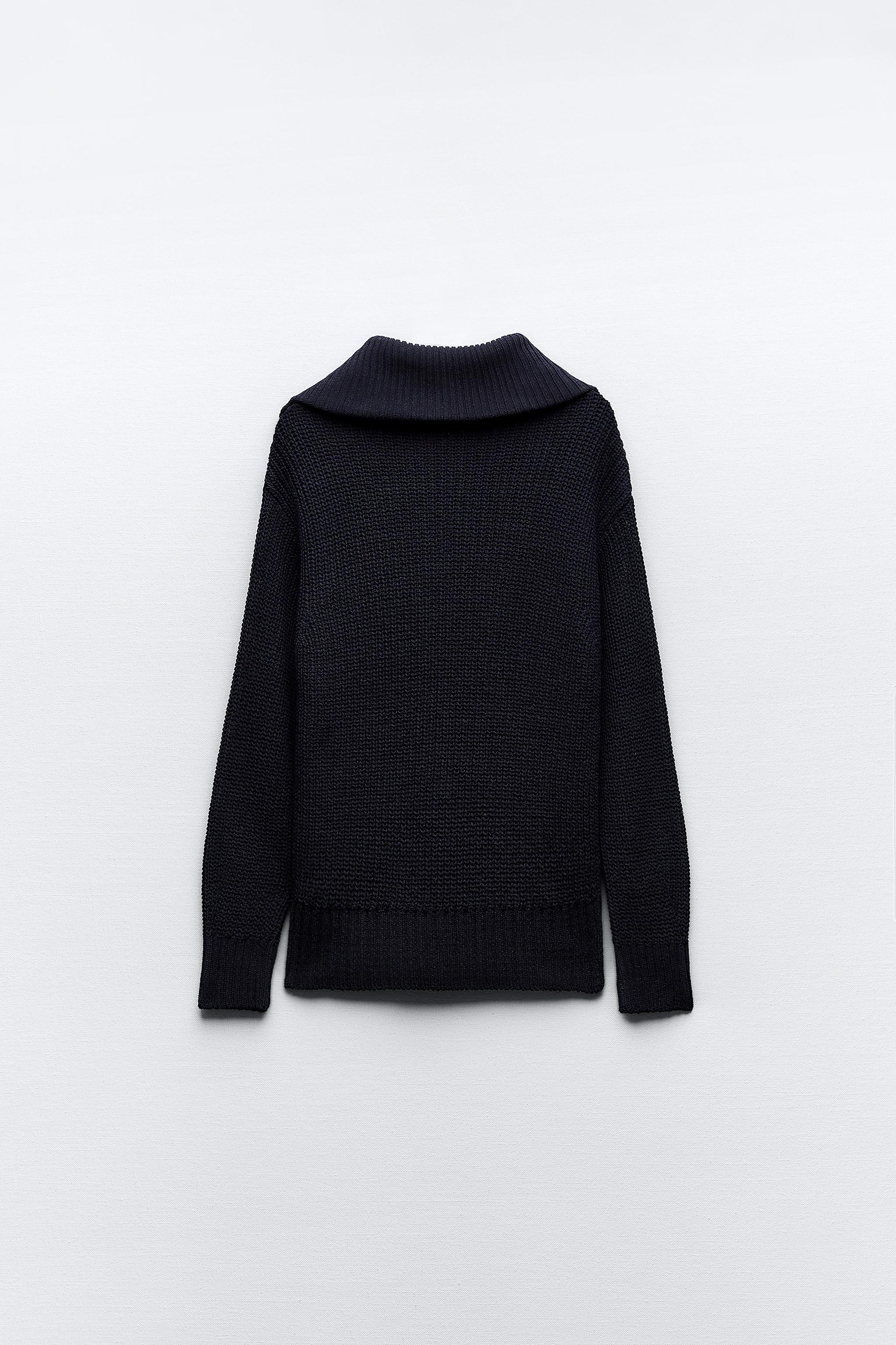 Zara QUARTER ZIP KNIT SWEATER | Mall of America®