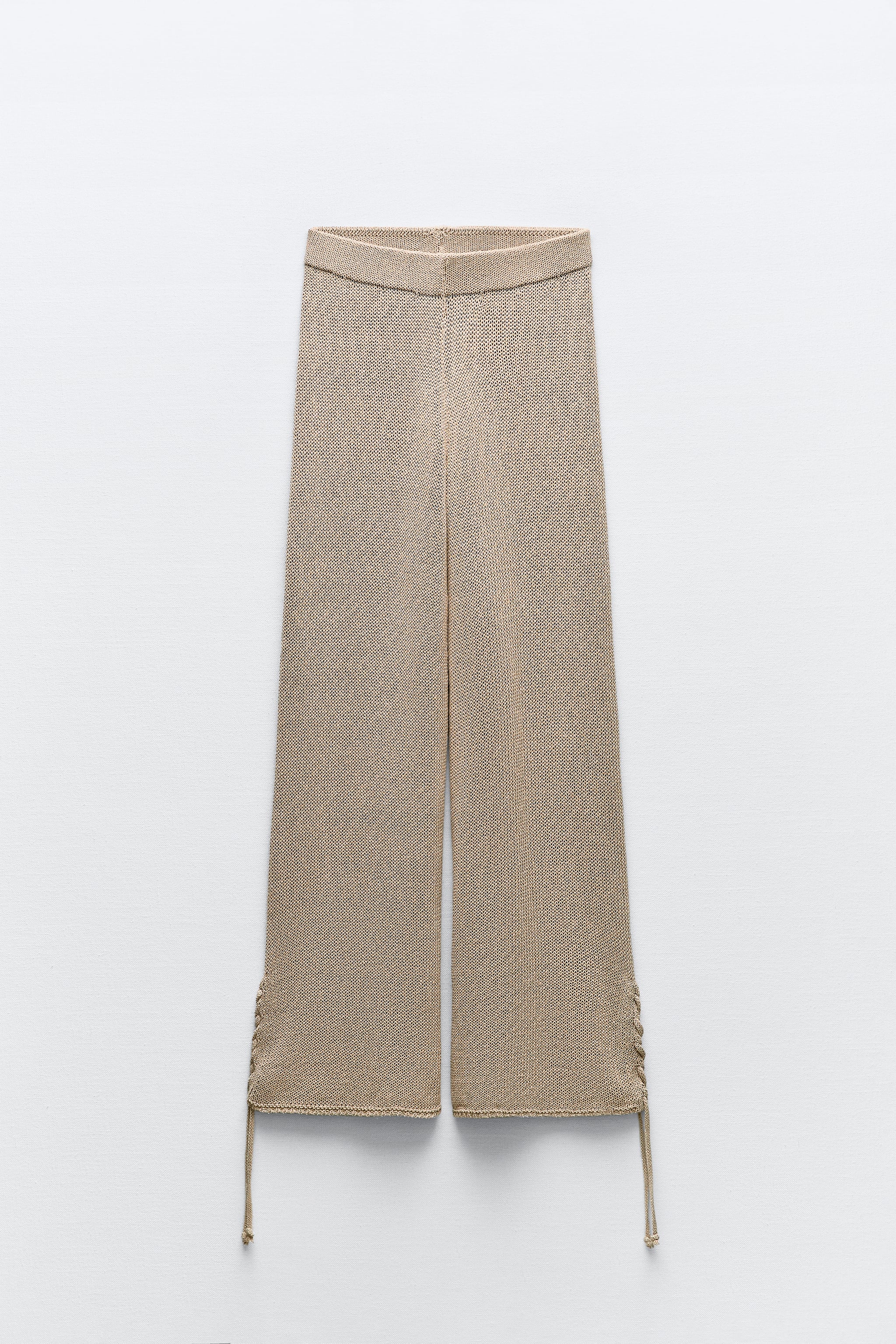 FLARED KNIT PANTS