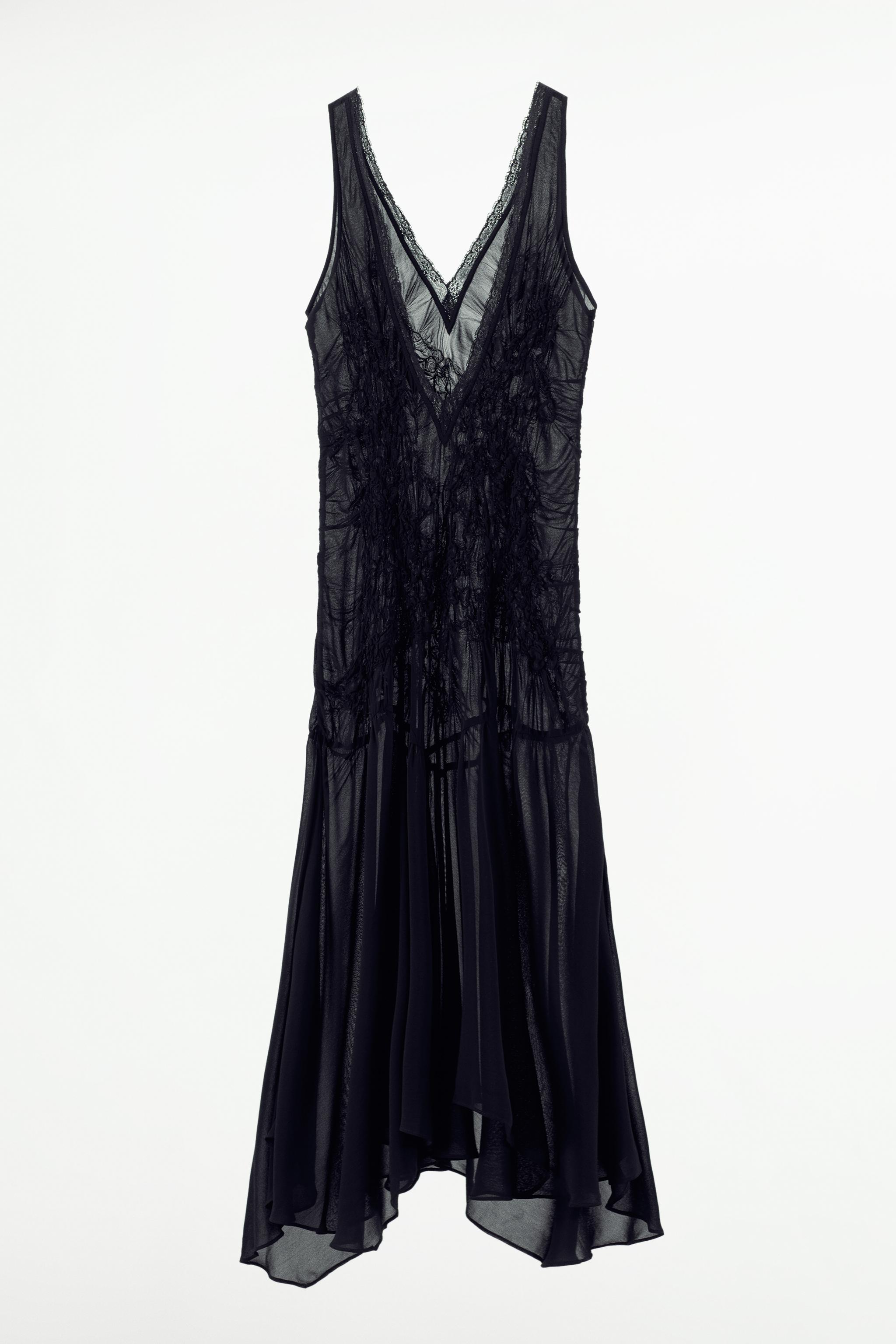 sheer dress zara ZARA Blended Fabrics Long Sleeves printed