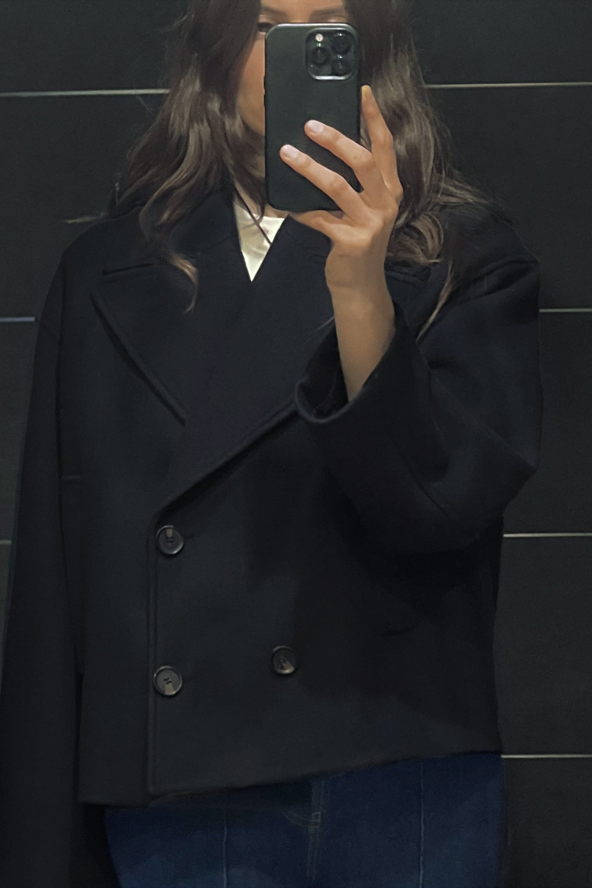 SOFT DOUBLE BREASTED CROPPED COAT