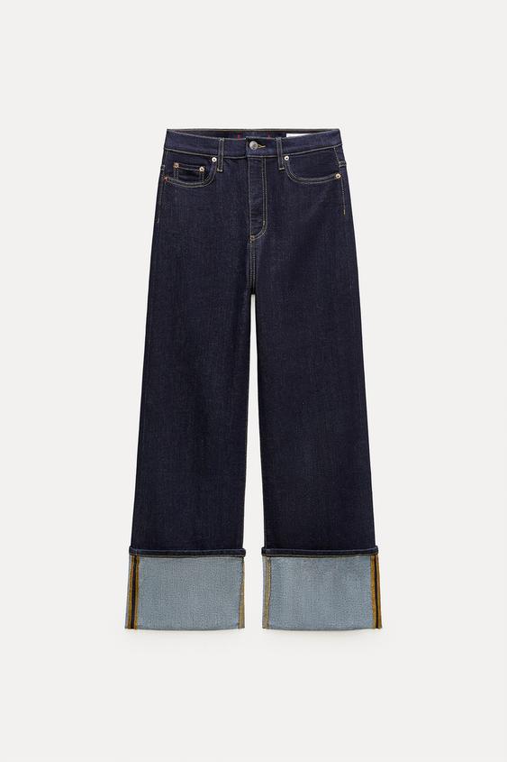 ZW COLLECTION STRAIGHT HIGHWAIST JEANS Blue ZARA Singapore