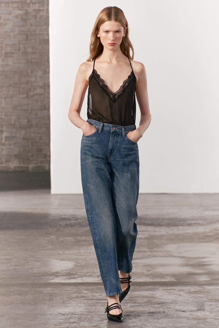 STRAIGHT CUT MID RISE JEANS ZW COLLECTION