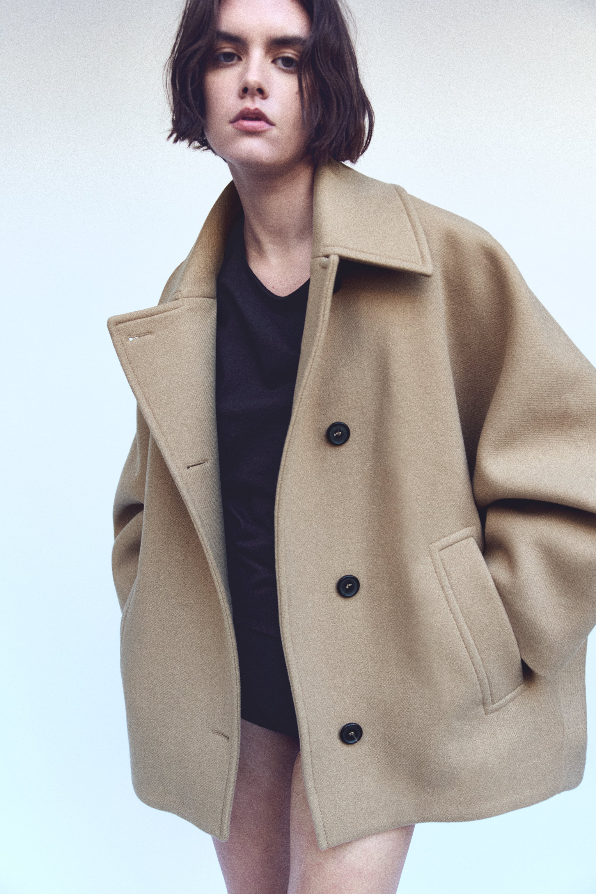 CROPPED OVERSIZED COAT ZW COLLECTION
