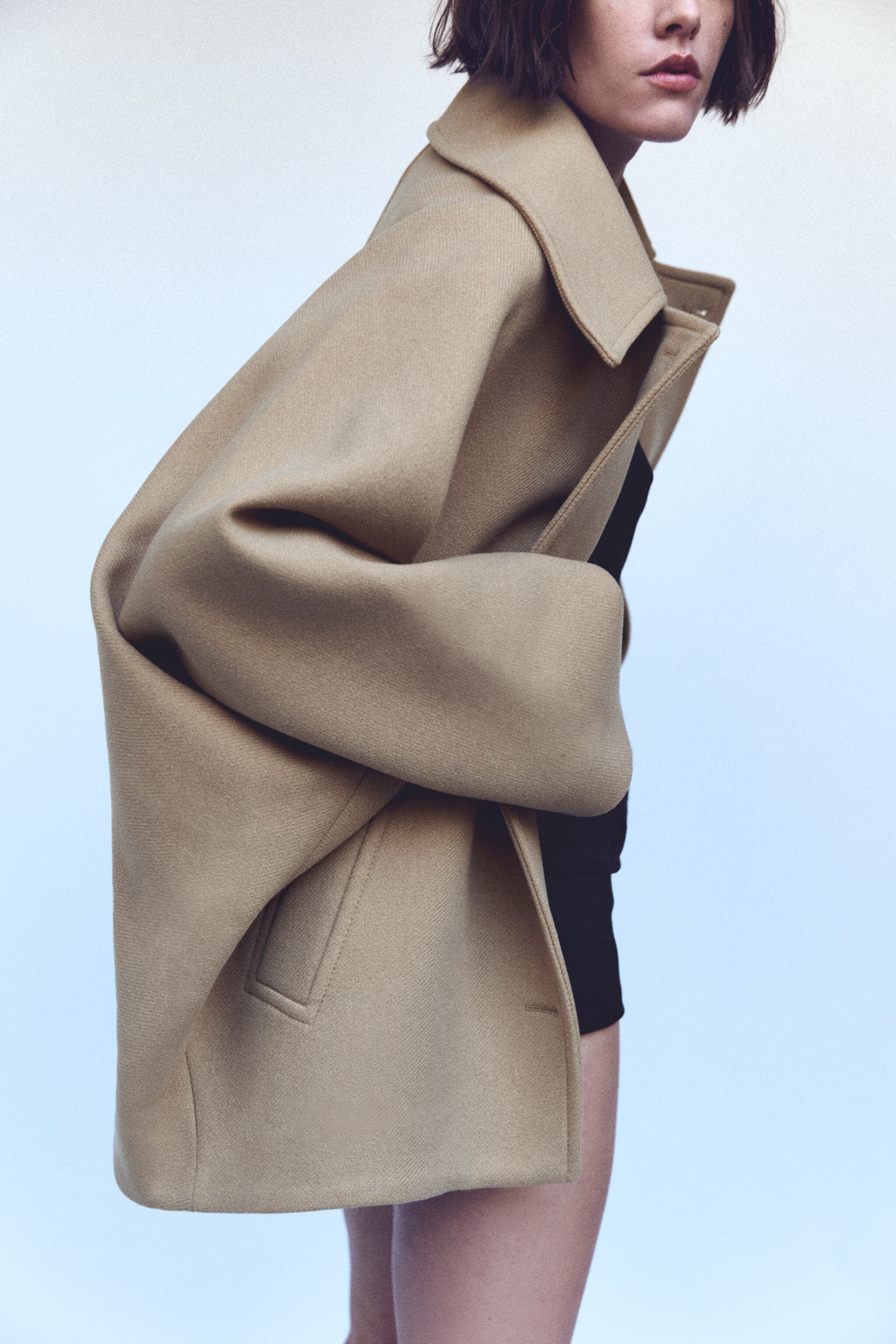 CROPPED OVERSIZED COAT ZW COLLECTION