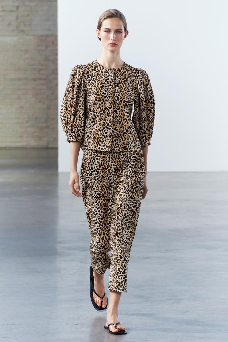 ZW COLLECTION ANIMAL PRINT PANTS
