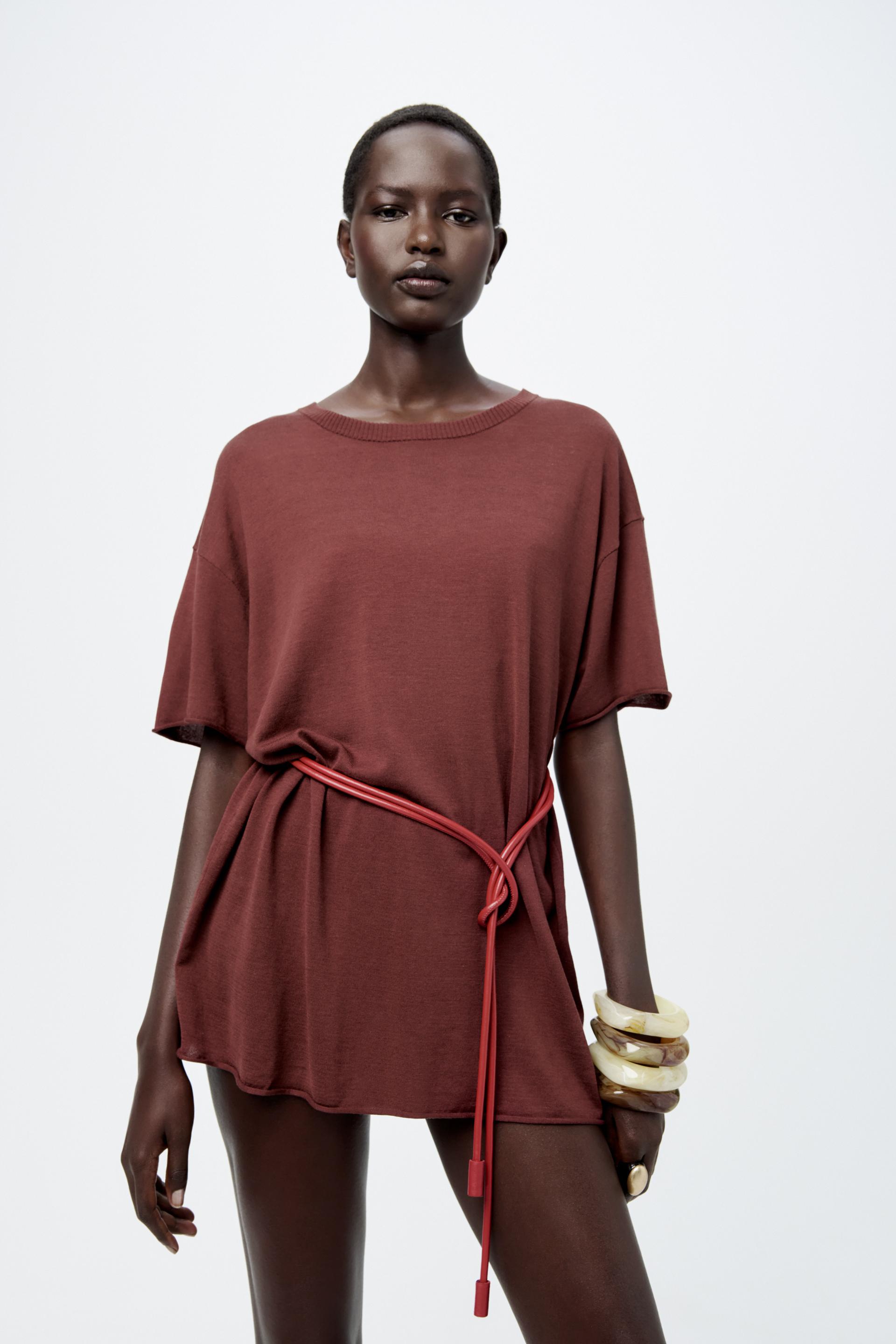 Zara Raglan Top Zara Oversized Knit Top International Shipping