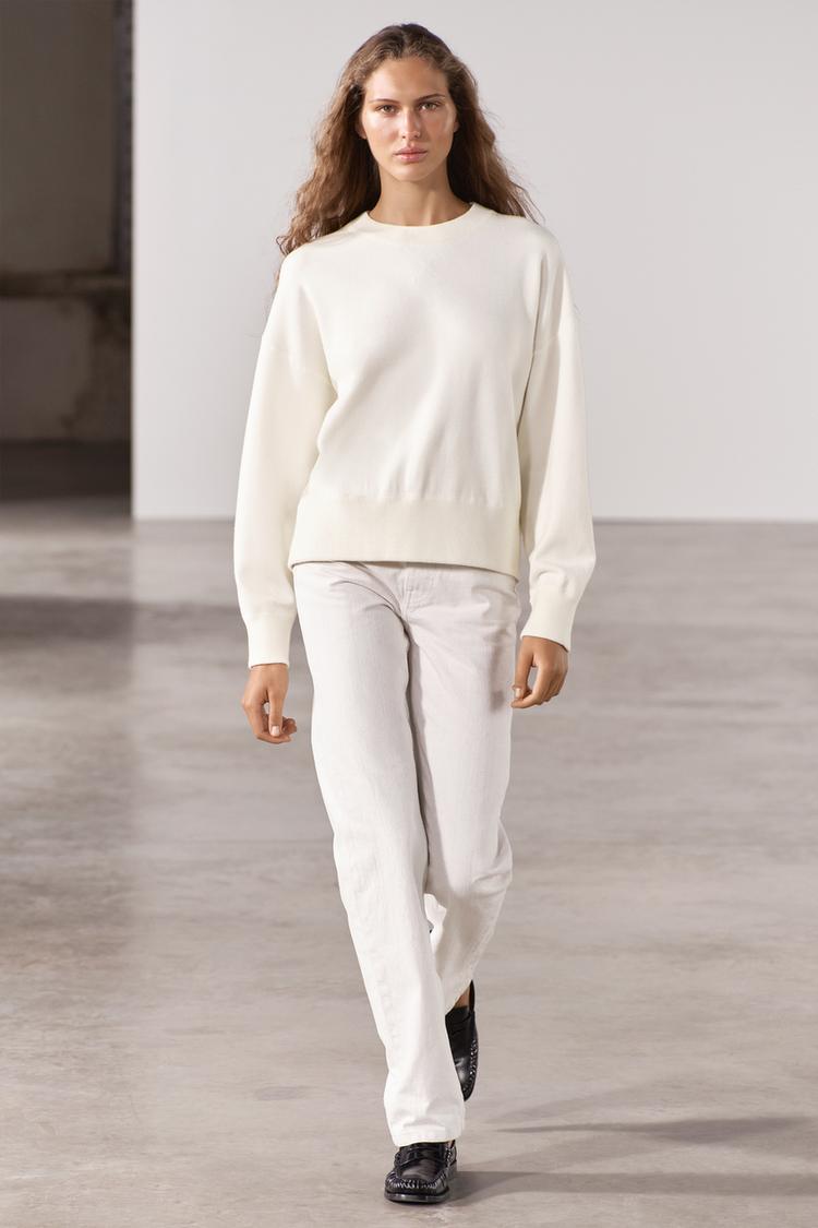 STRAIGHT CUT MID RISE JEANS ZW COLLECTION