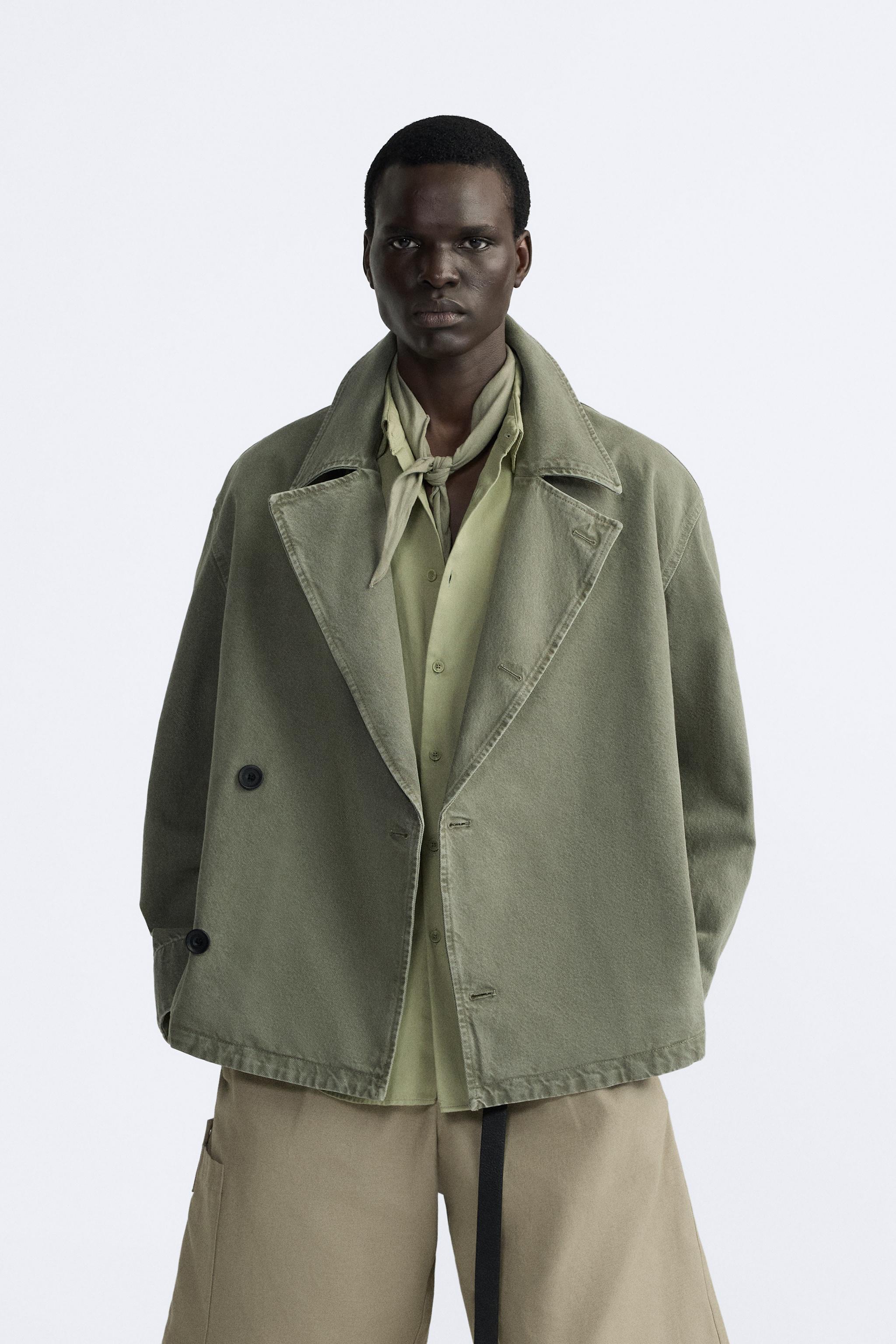 SHORT WASHED TRENCH COAT