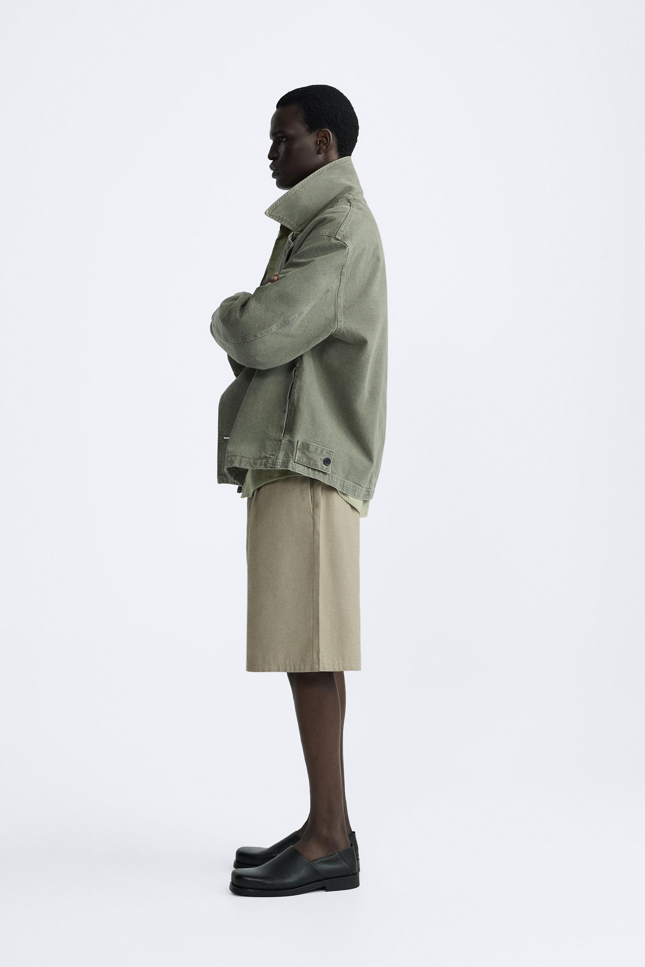 SHORT WASHED TRENCH COAT