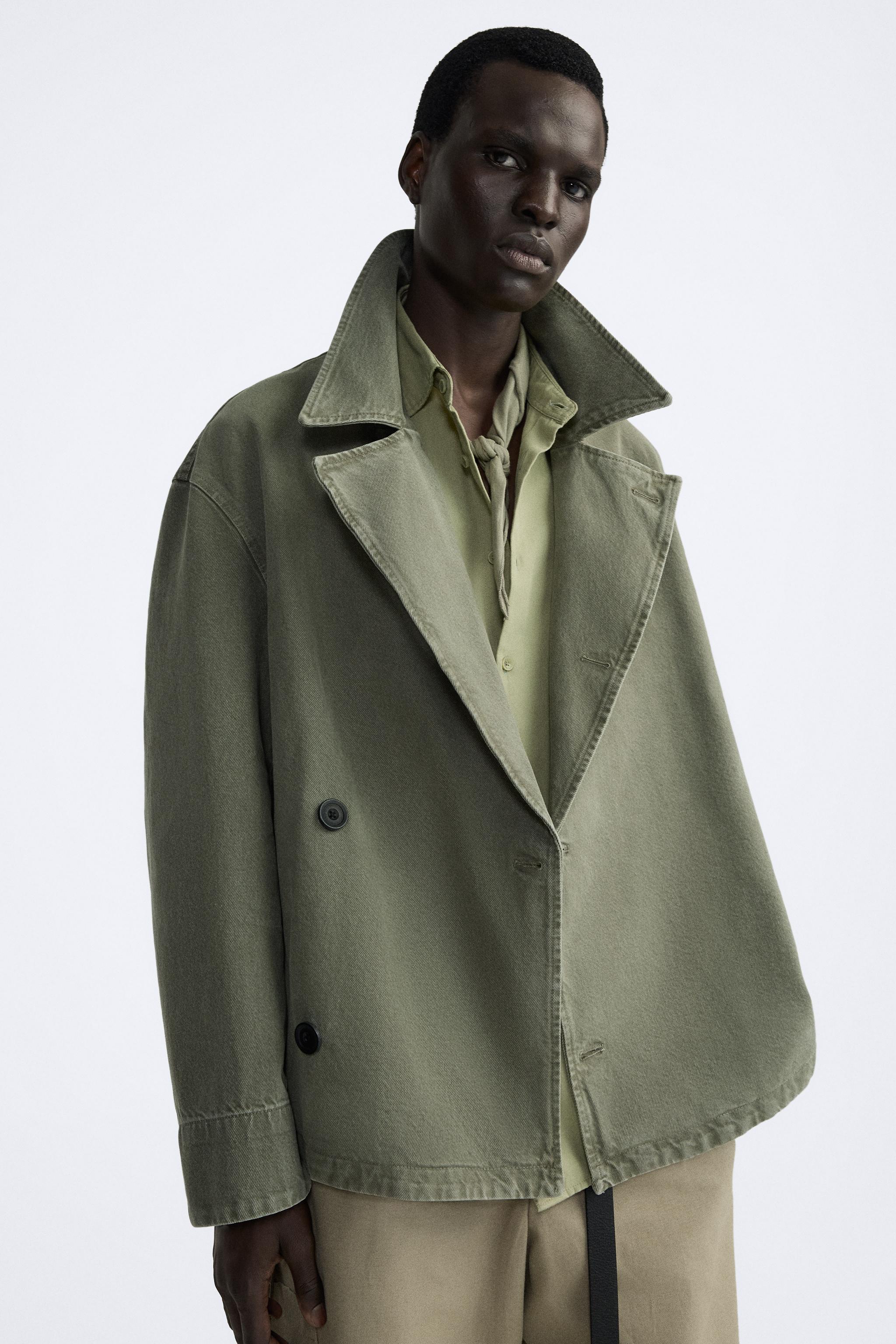 SHORT WASHED TRENCH COAT