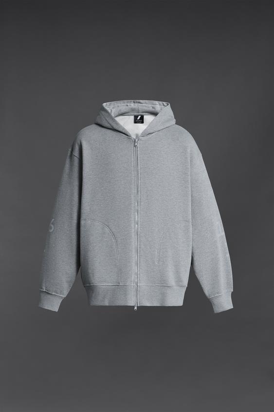 REFLECTIVE LOGO HOODIE Grey marl ZARA South Africa