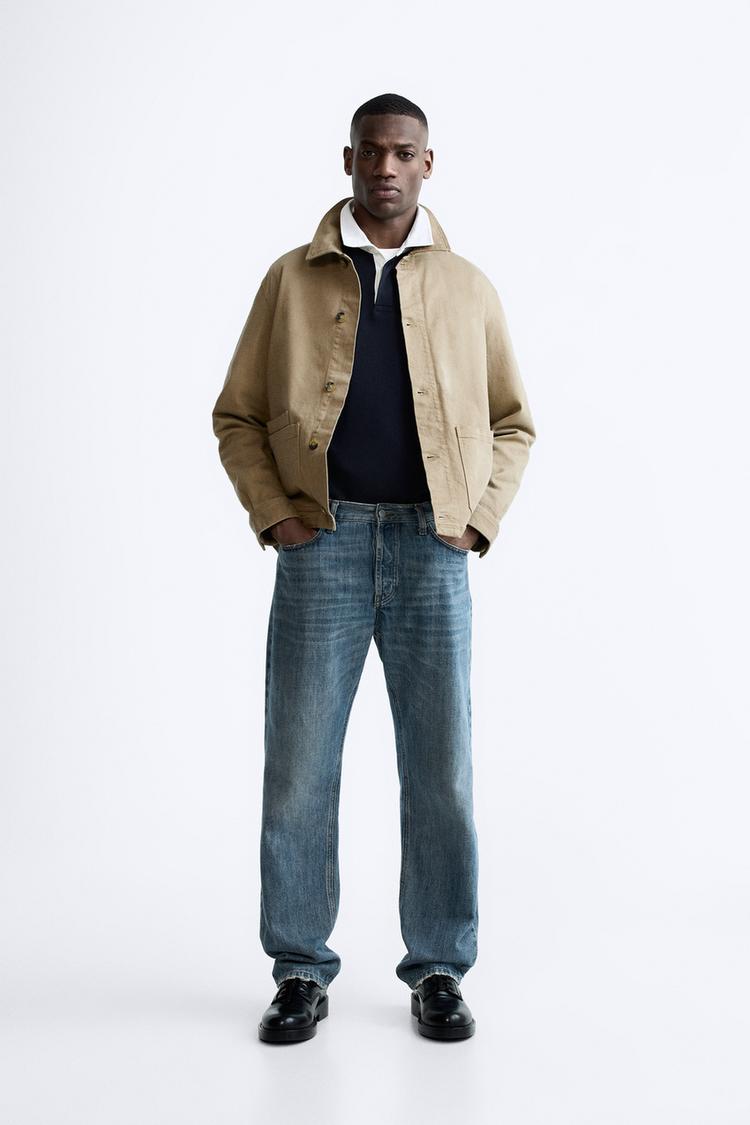 TEXTURED POCKET OVERSHIRT