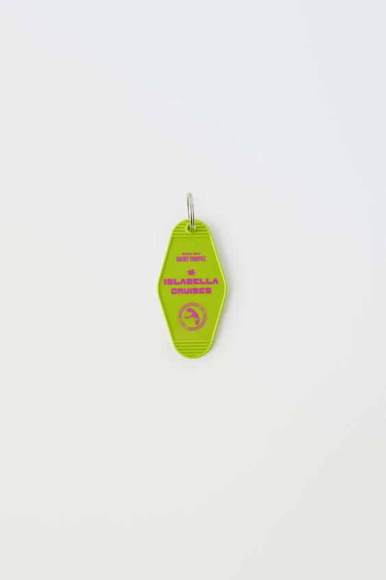 ISLABELLA CRUISES SLOGAN KEY RING Green ZARA Ireland