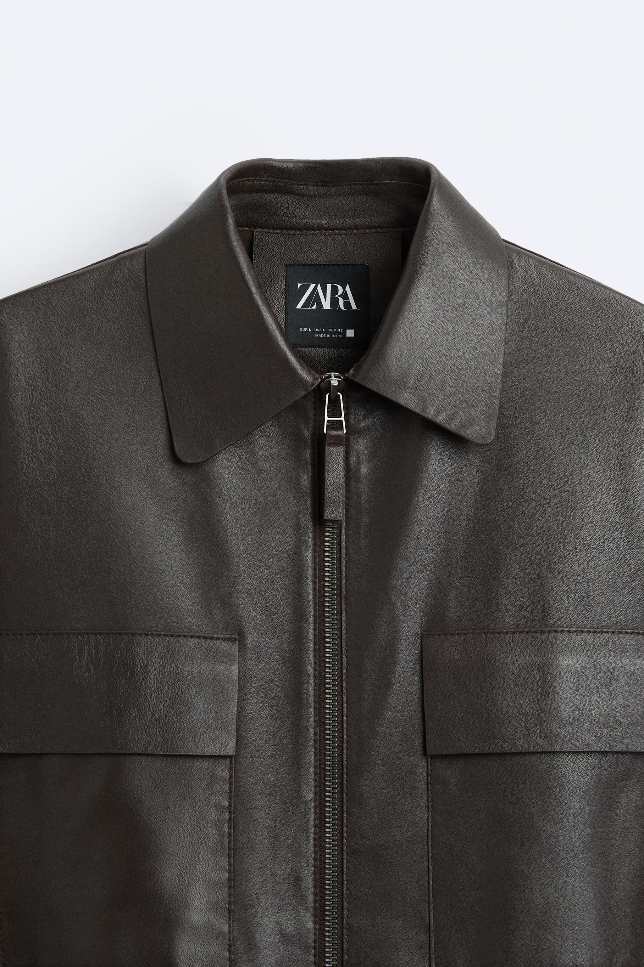 Zara POCKET LEATHER JACKET | Mall of America®