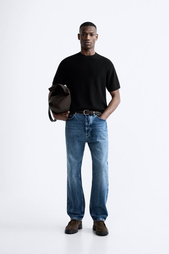 펄 니트 티셔츠 블랙 ZARA South Korea / 대한민국