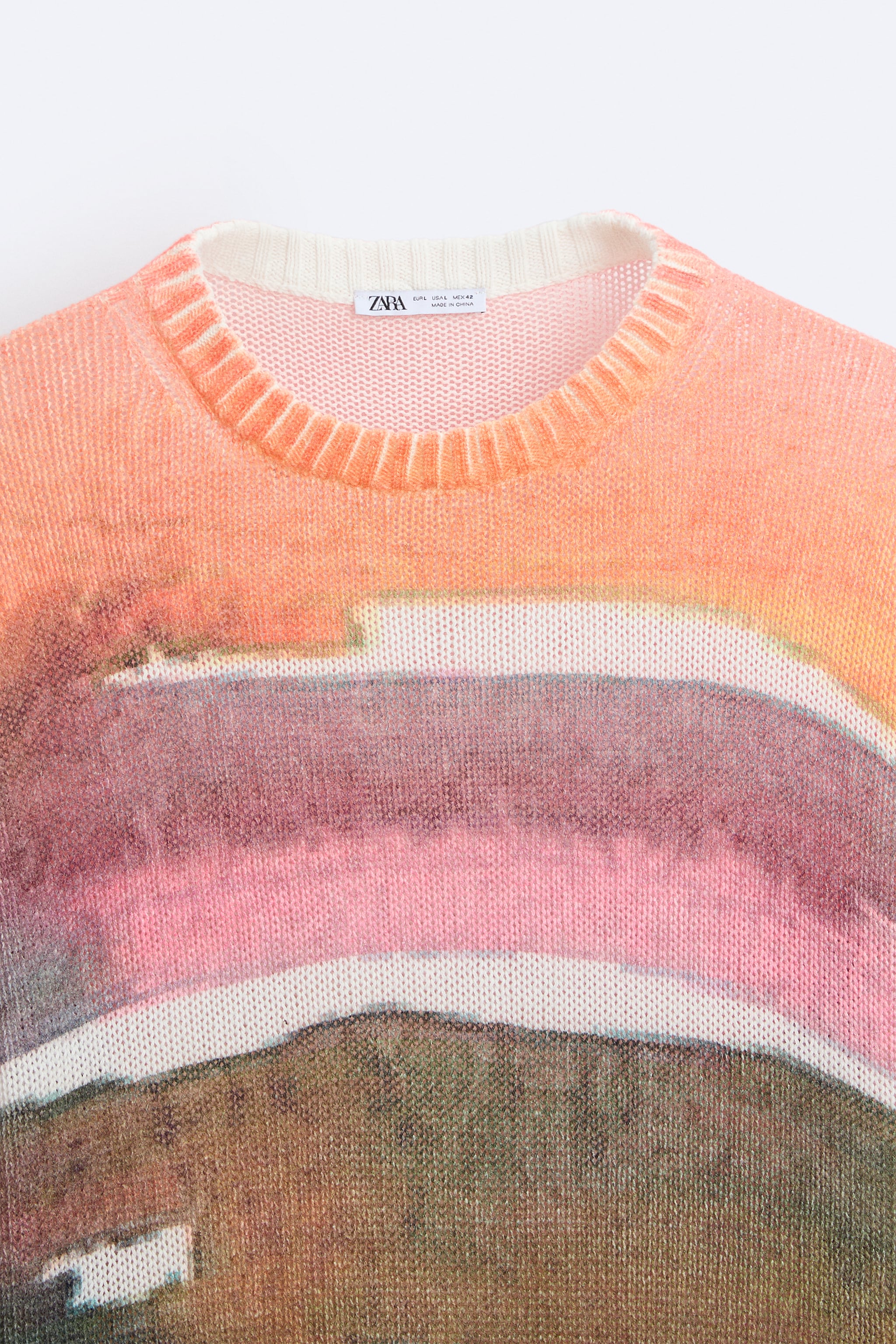 ABSTRACT PRINT SWEATER