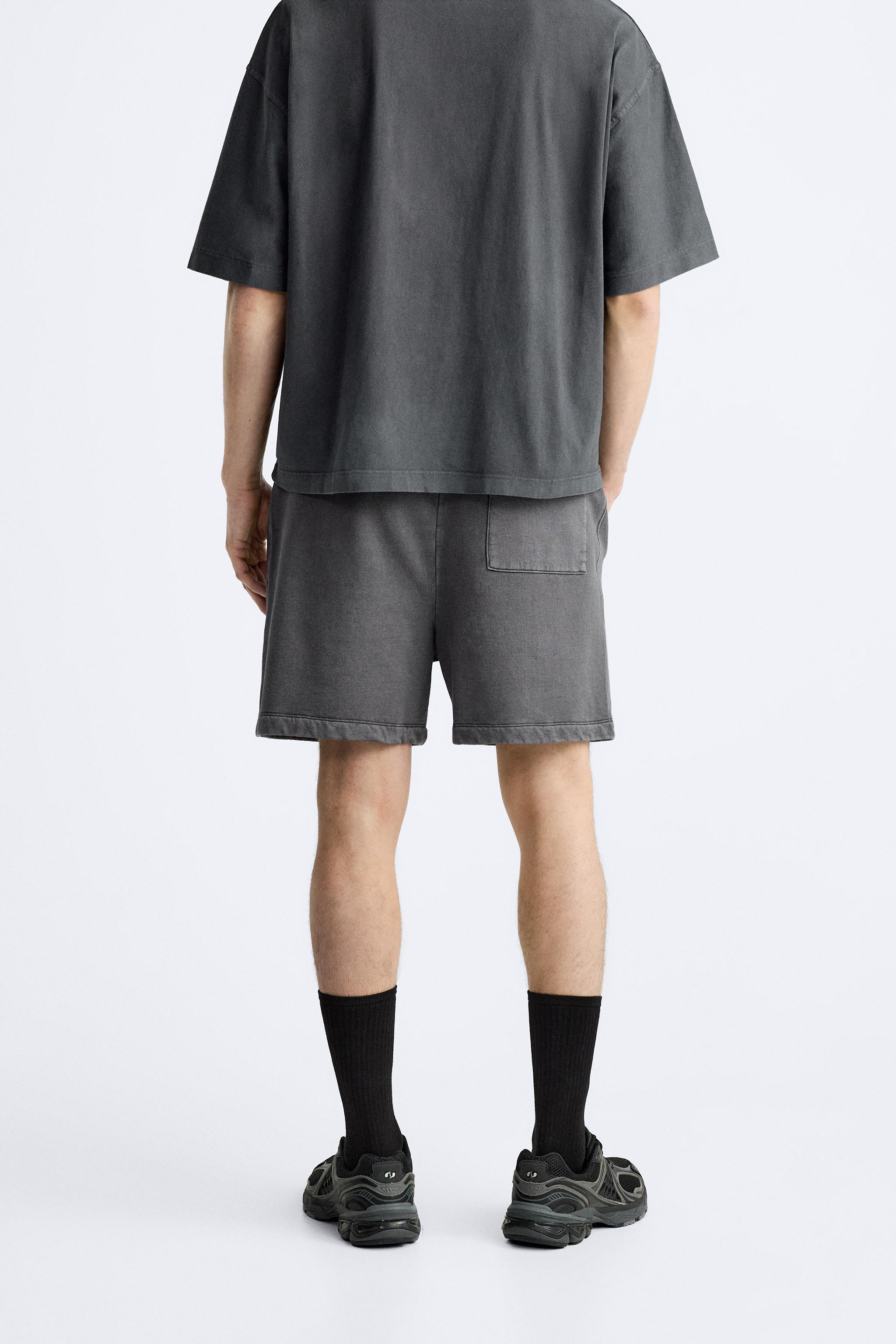 Zara WASHED JOGGER SHORTS | Yorkdale Mall