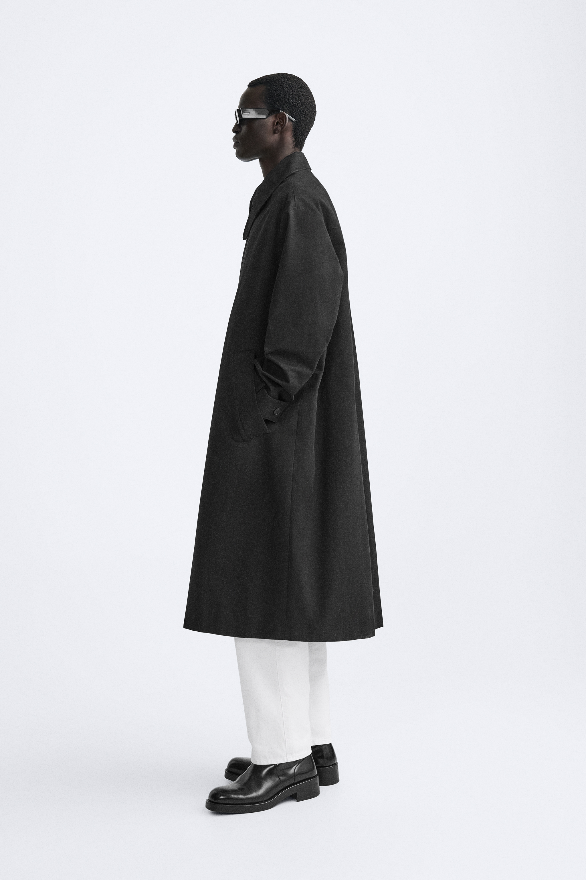 LONG COTTON TRENCH
