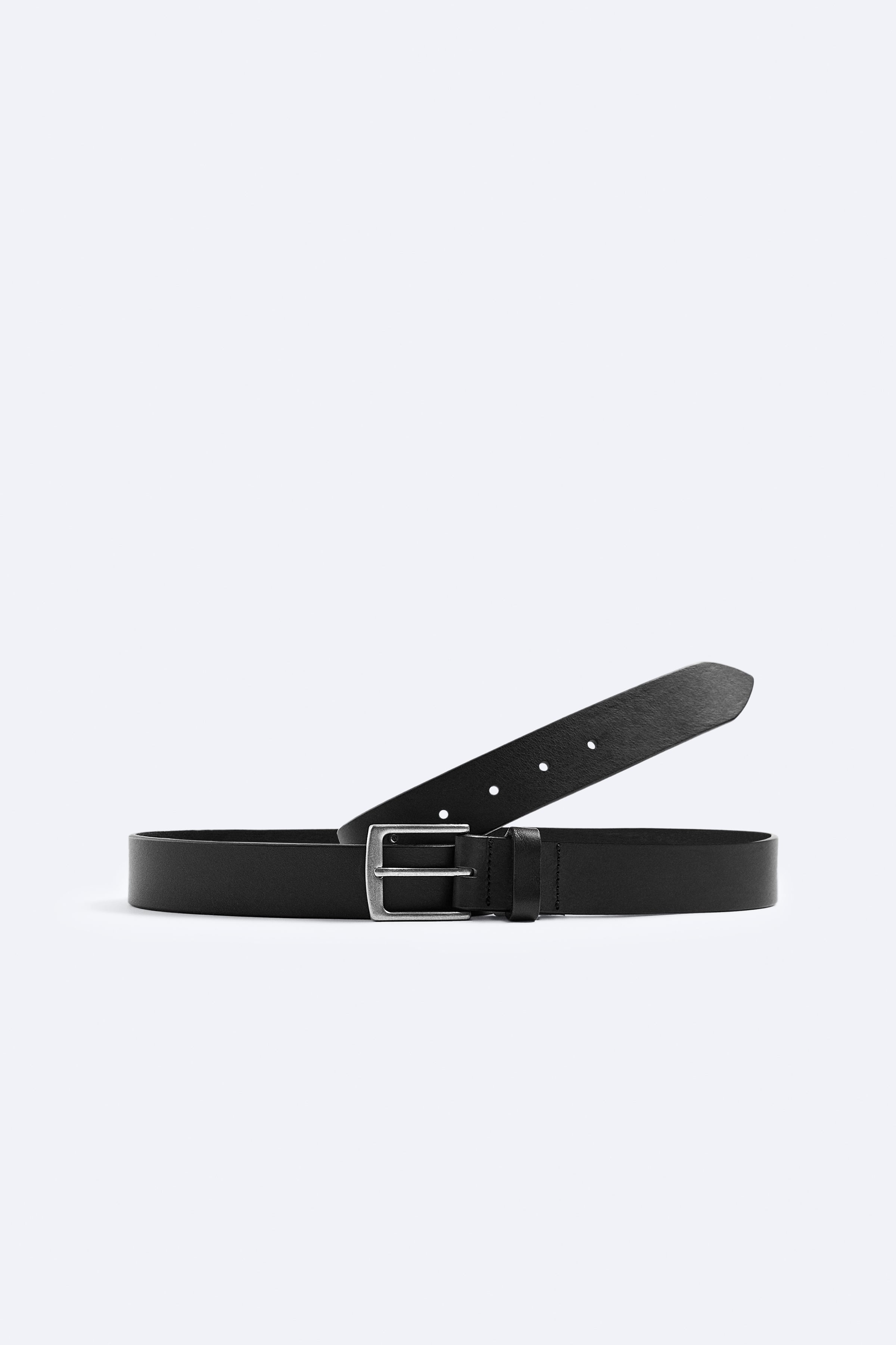 Leather belt. Metal buckle and loop closure.<br/><br/>1.3 inches (3.2 cm)<br/><br/>Origins special collection.