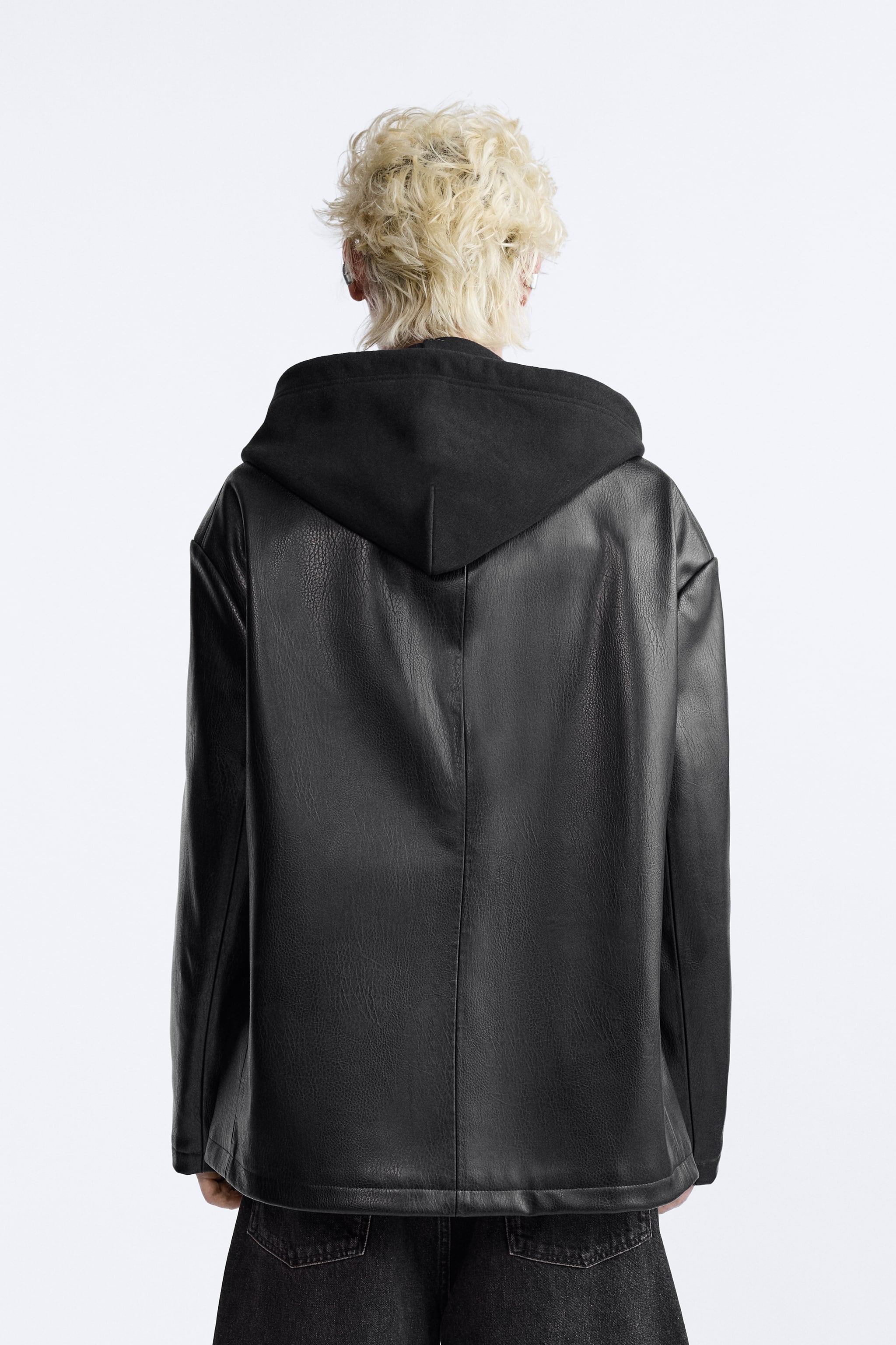 FAUX LEATHER OVERSIZED JACKET LIMITED EDITION