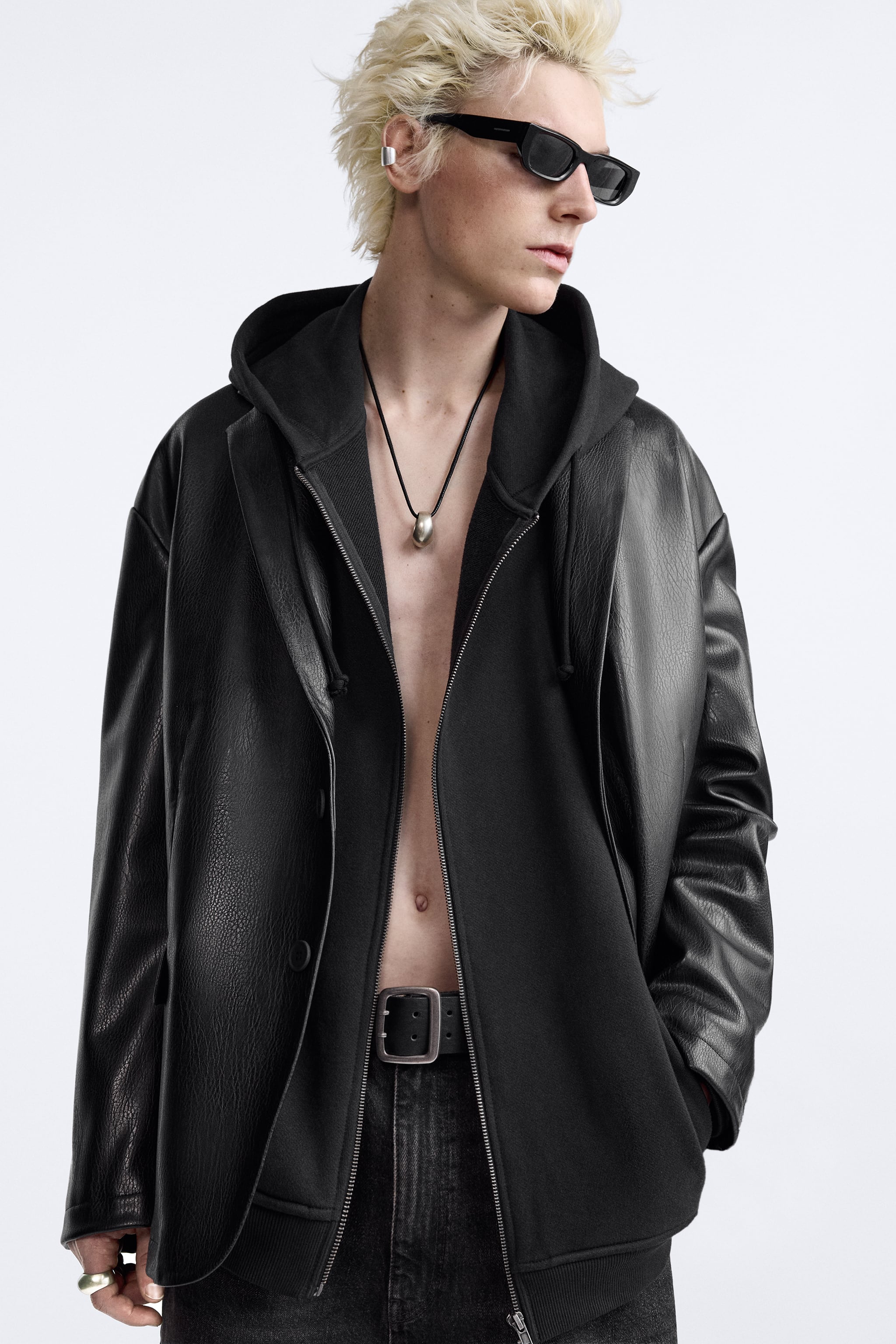 FAUX LEATHER OVERSIZED JACKET LIMITED EDITION