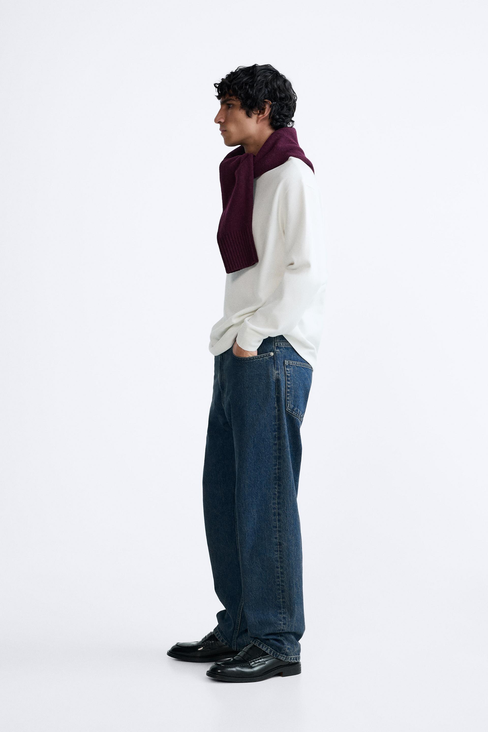 Zara Jeans Rib Zara Brushed Rib T-Shirt International Shipping