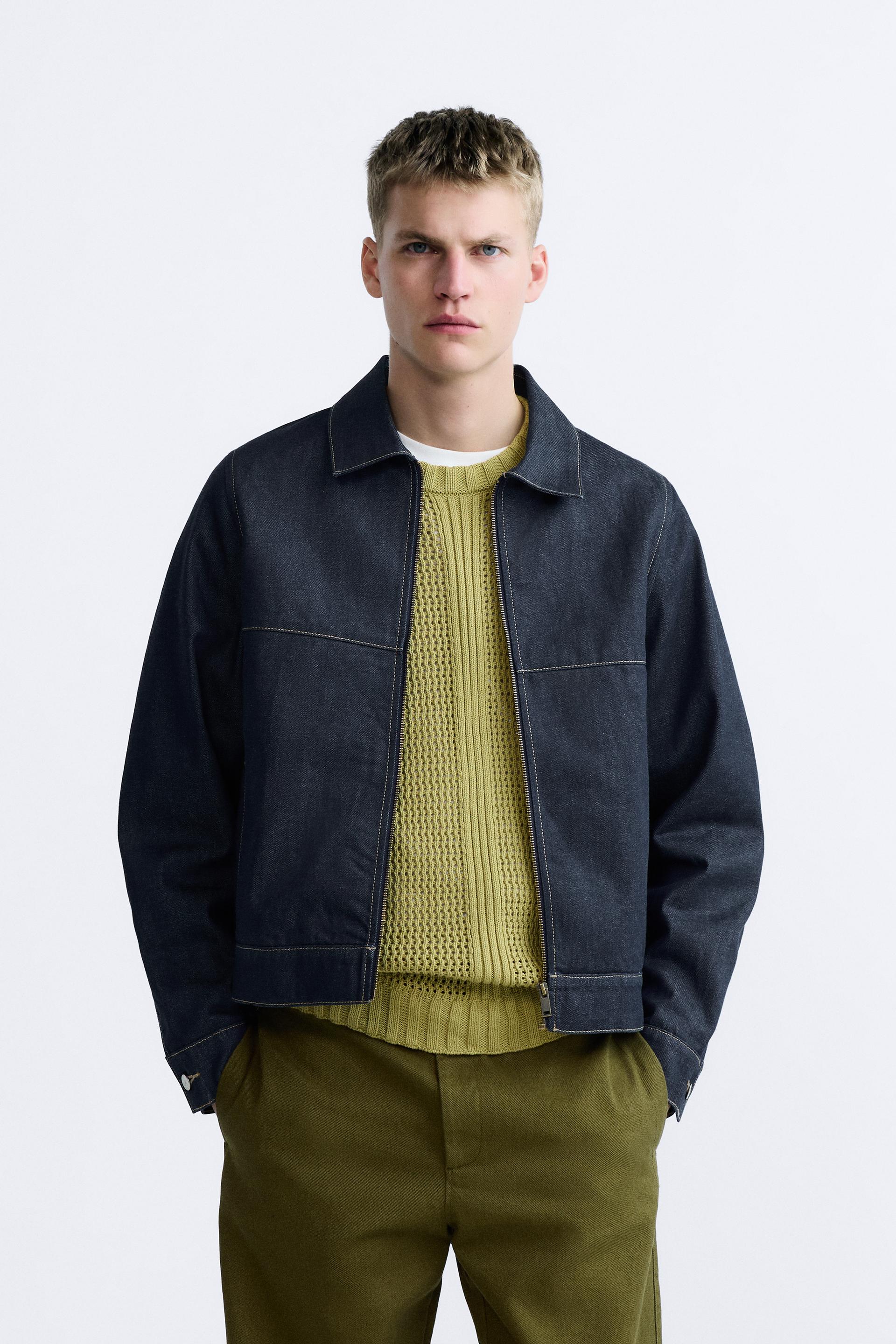 Zara Relaxed Fit Denim Jacket International Shipping