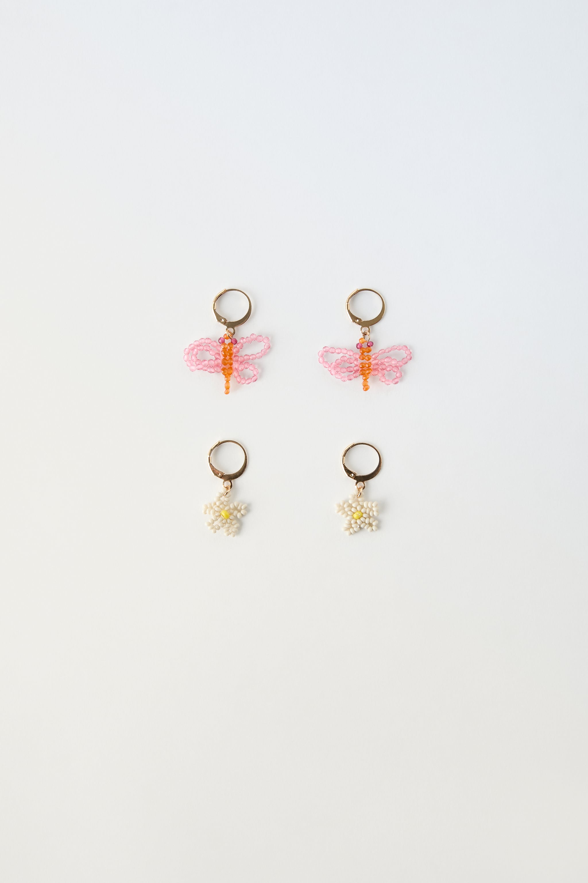 TWO-PACK OF FLORAL AND DRAGONFLY EARRINGS