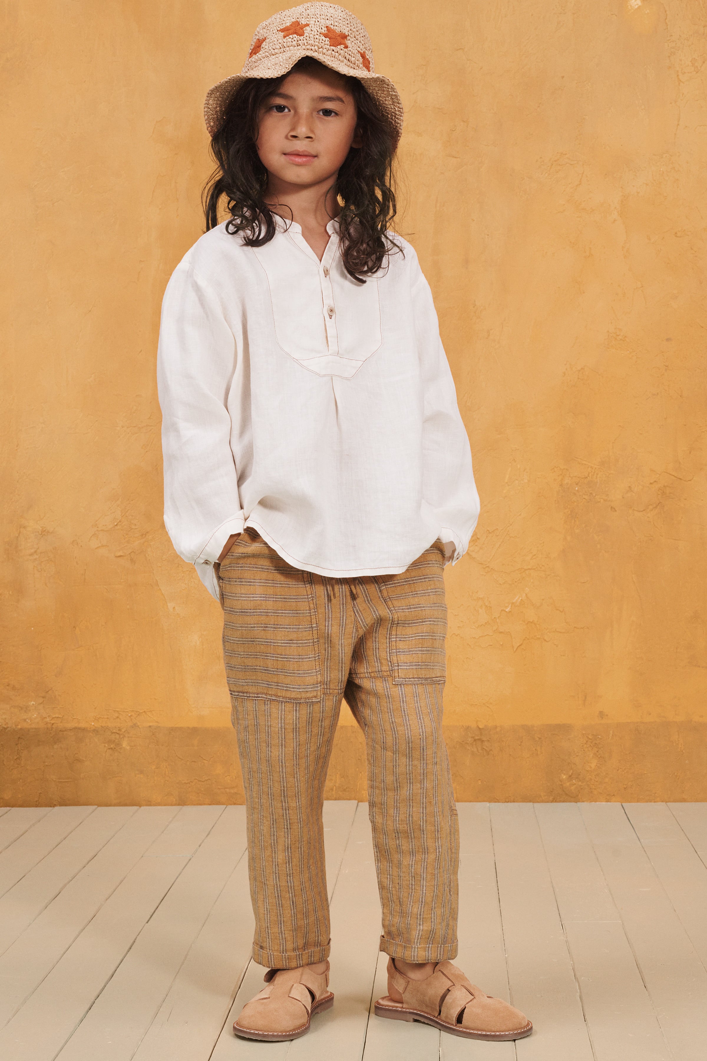 TOPSTITCHED LINEN SHIRT LIMITED EDITION