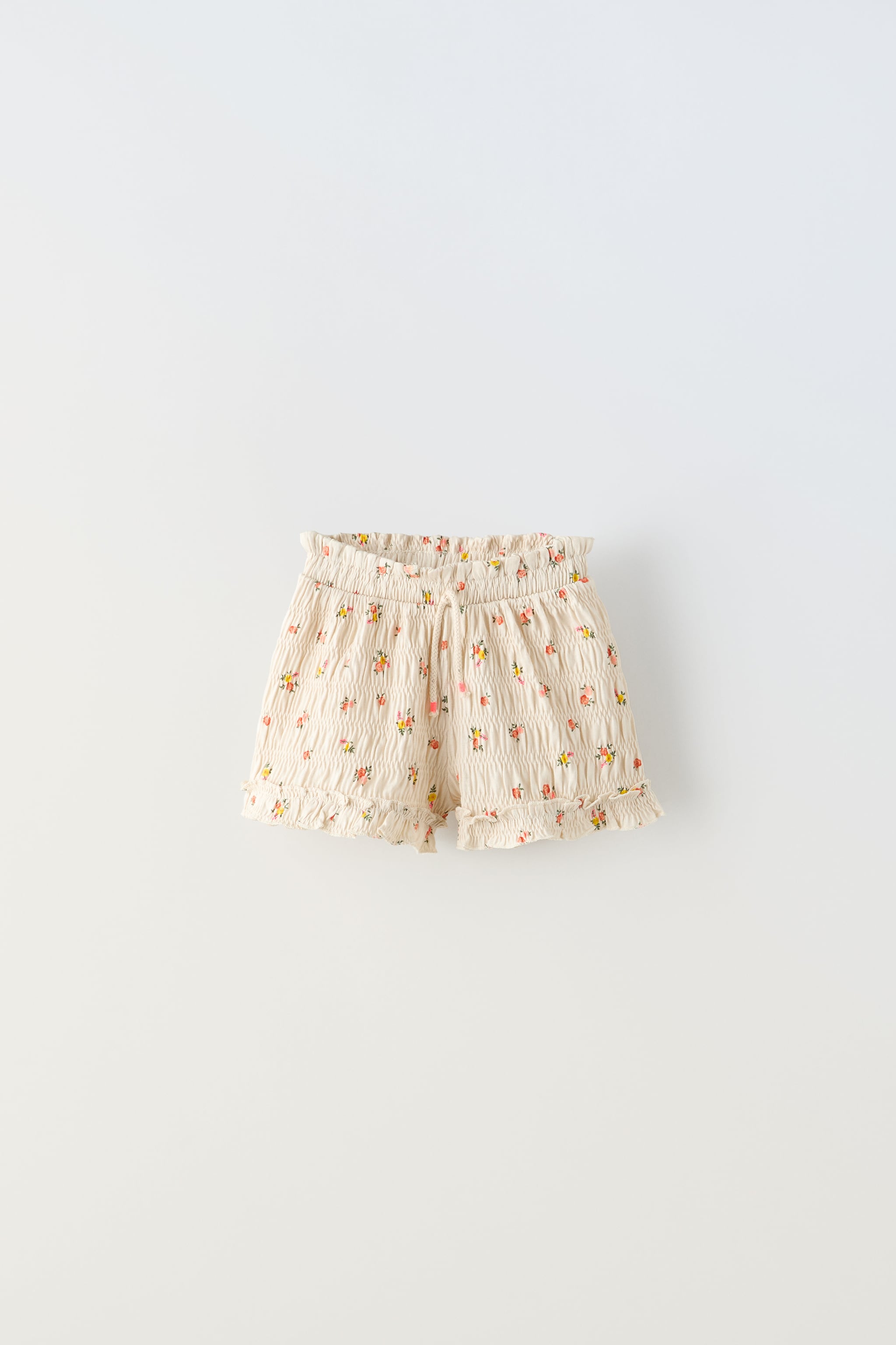 FLORAL TEXTURED SHORTS