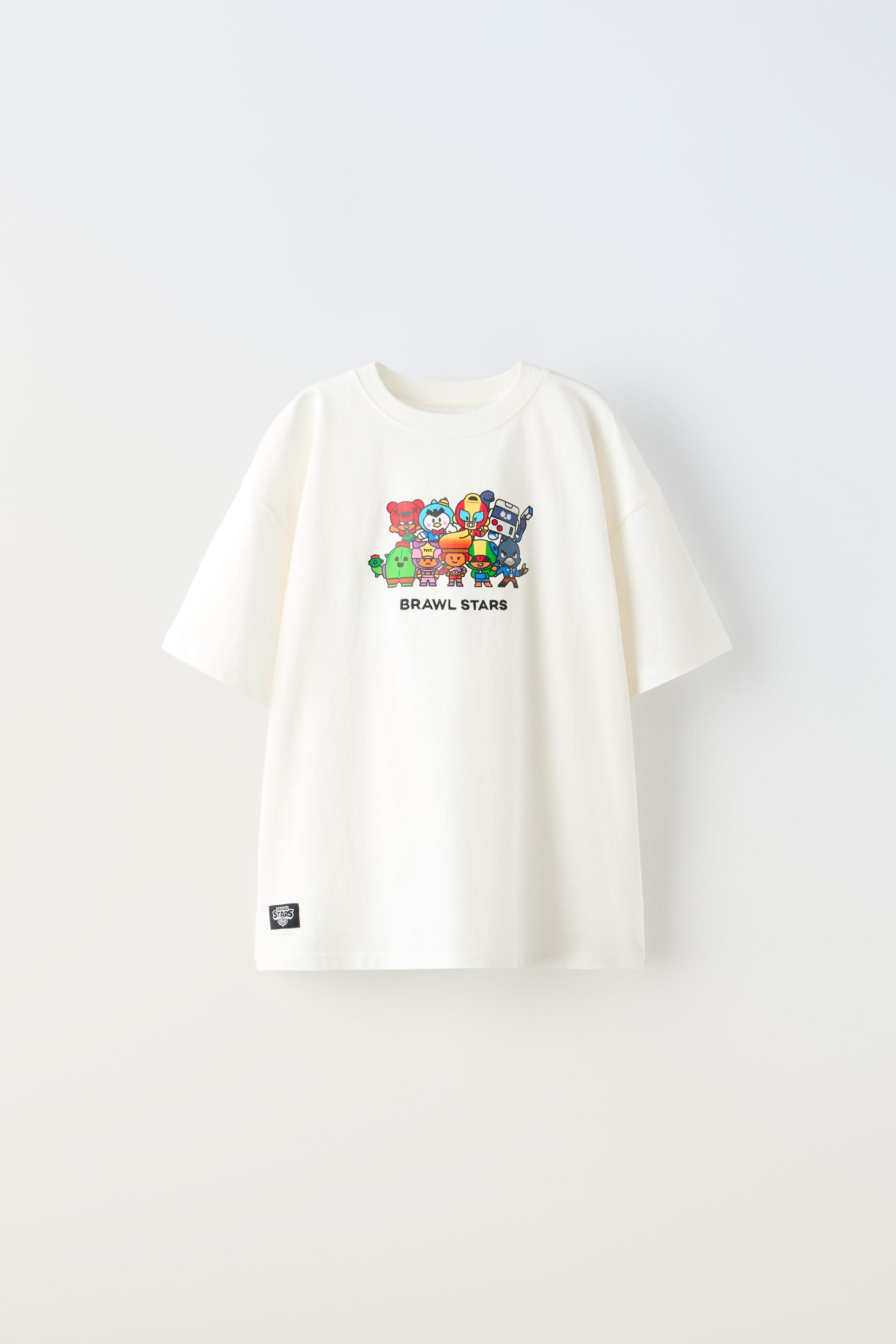 © BRAWL STARS EMBROIDERED PRINT T-SHIRT