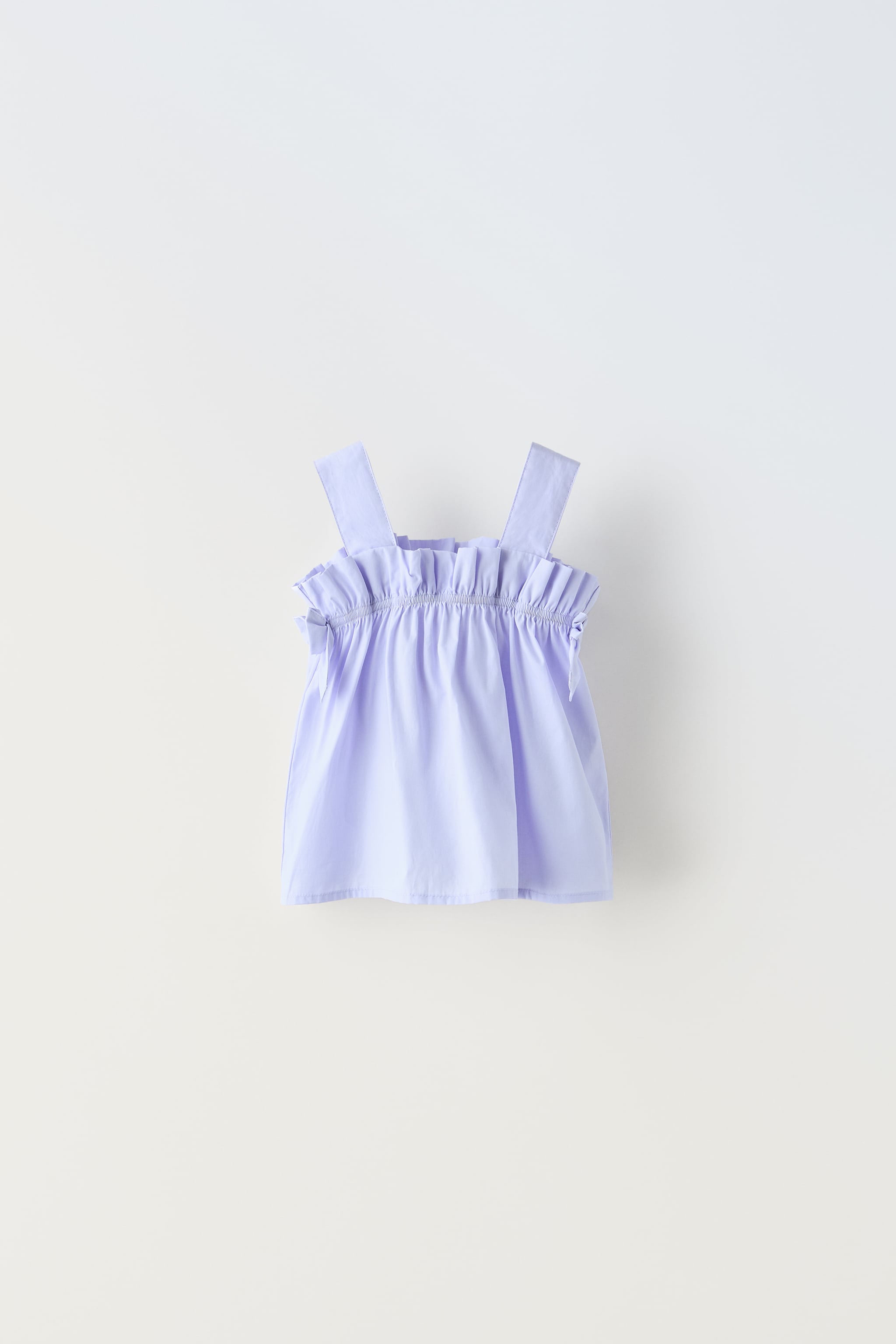 POPLIN TOP WITH BOWS