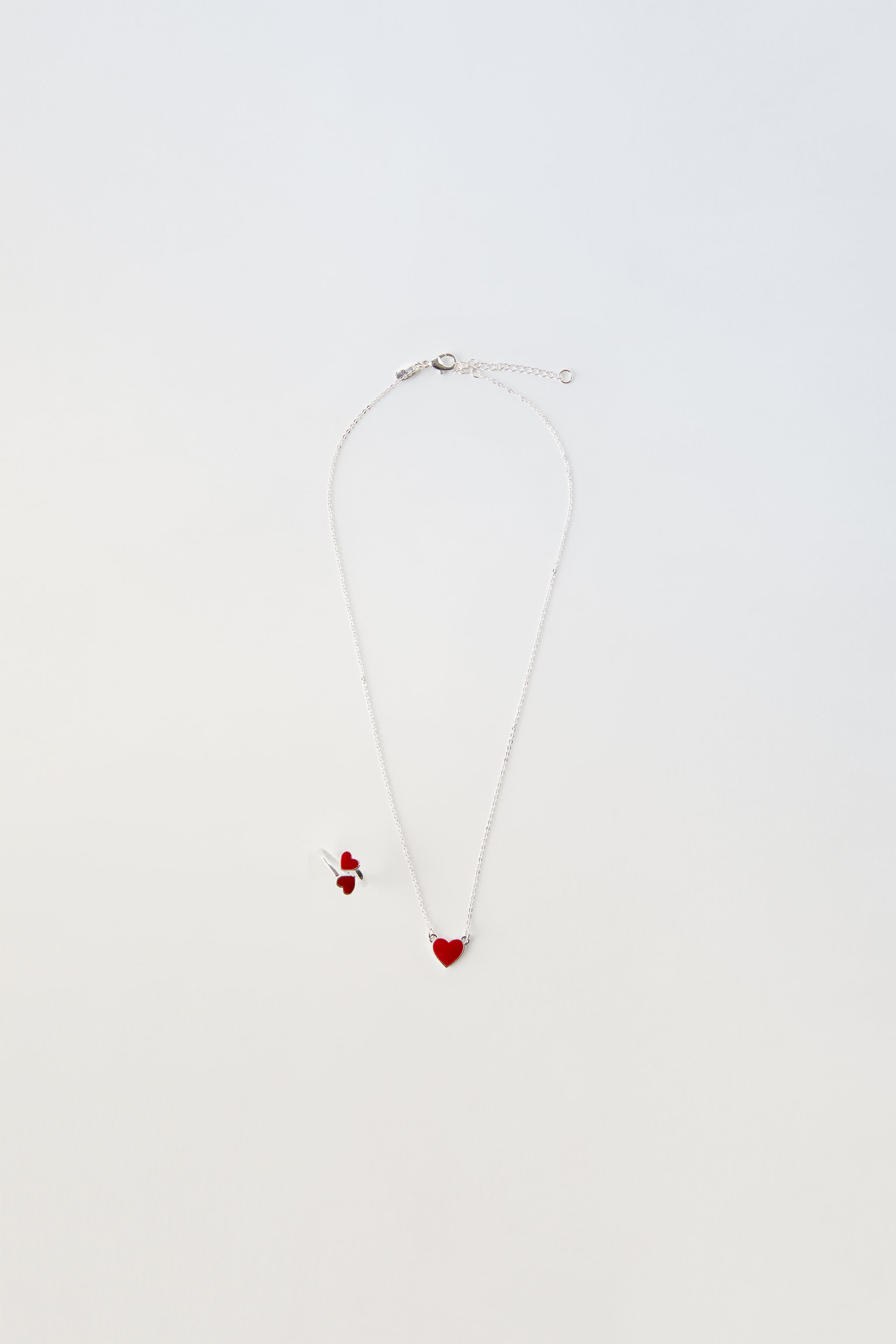 PACK OF HEART RING AND NECKLACE
