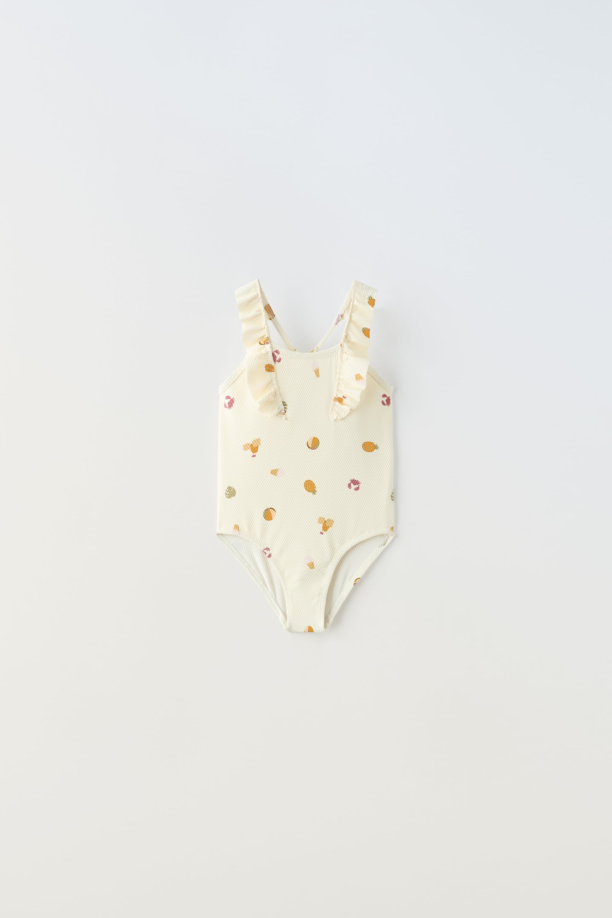 6 MONTHS - YEARS/ PRINTED PIQUÉ SWIMSUIT