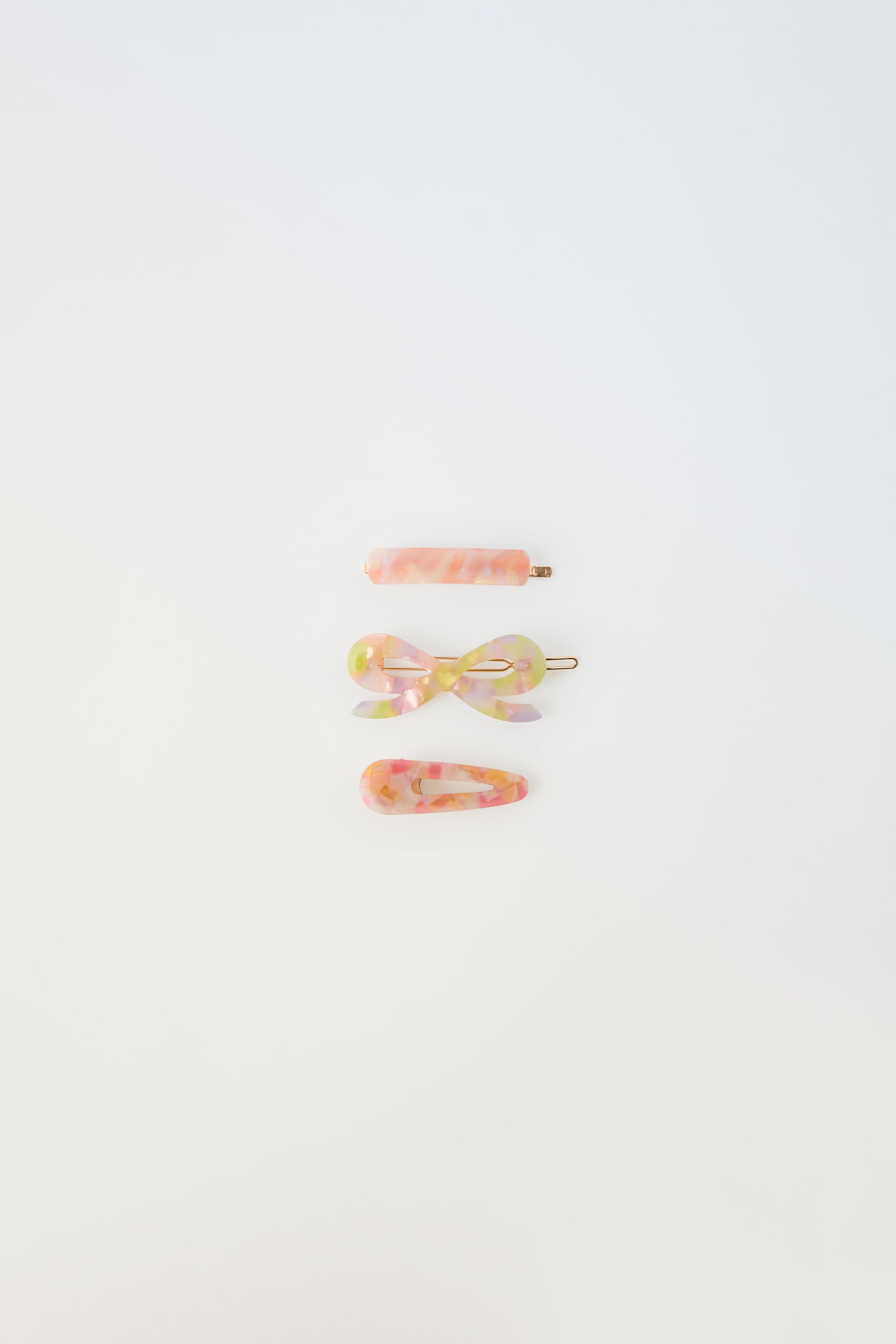 THREE PACK OF MOTHER OF PEARL HAIR CLIPS