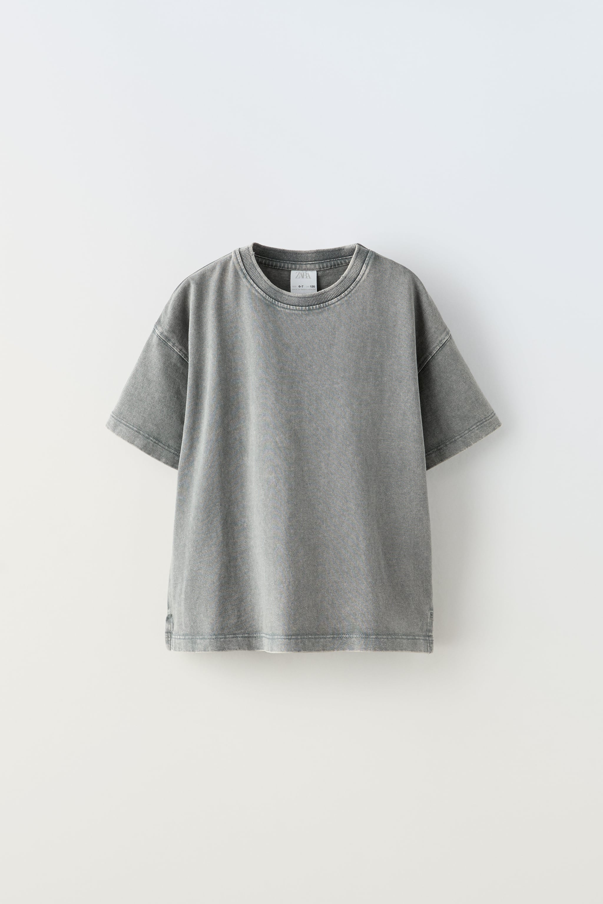 WASHED EFFECT HEAVY WEIGHT T-SHIRT