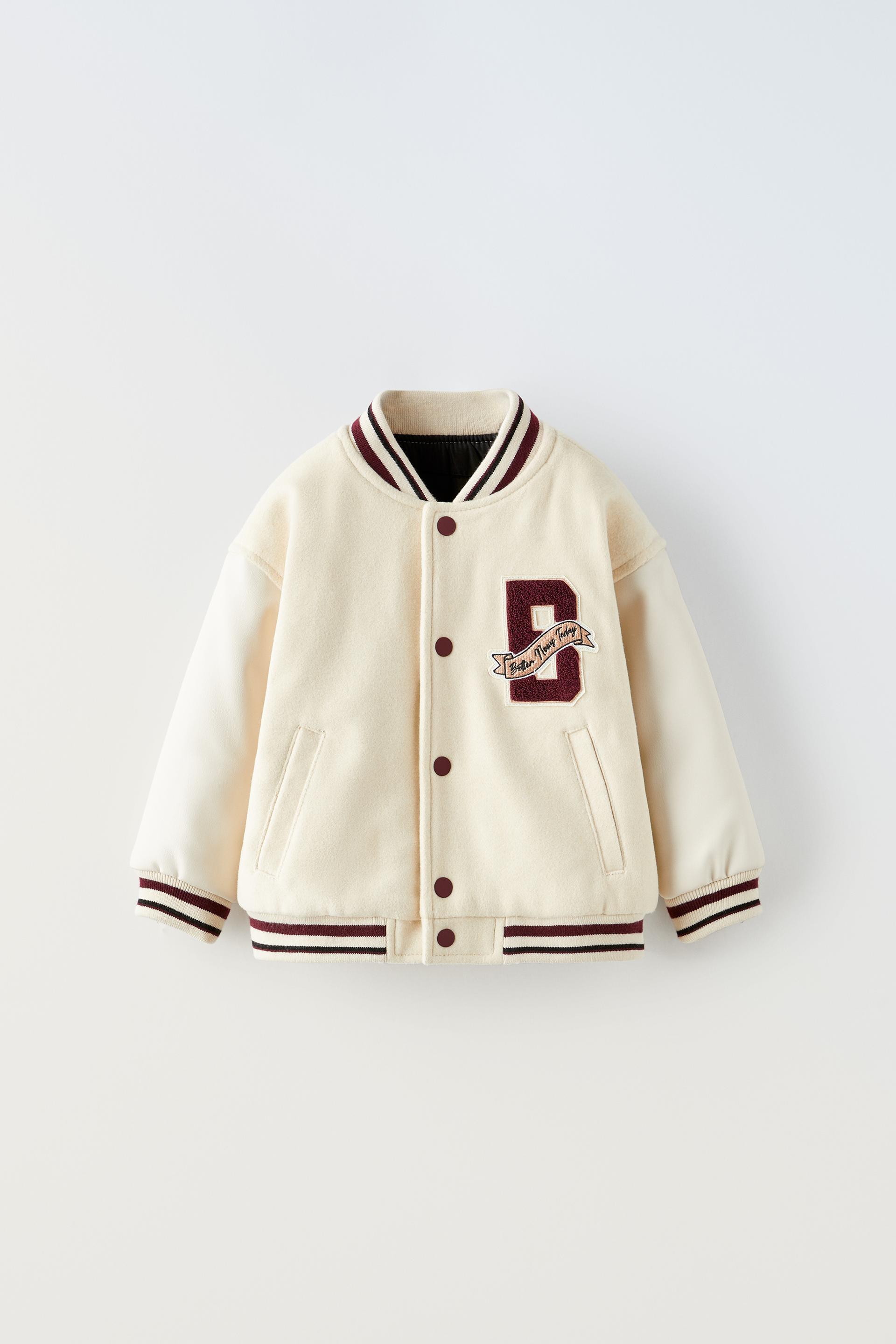 BOMBER VARSITY COMBINADA Crudo ZARA España