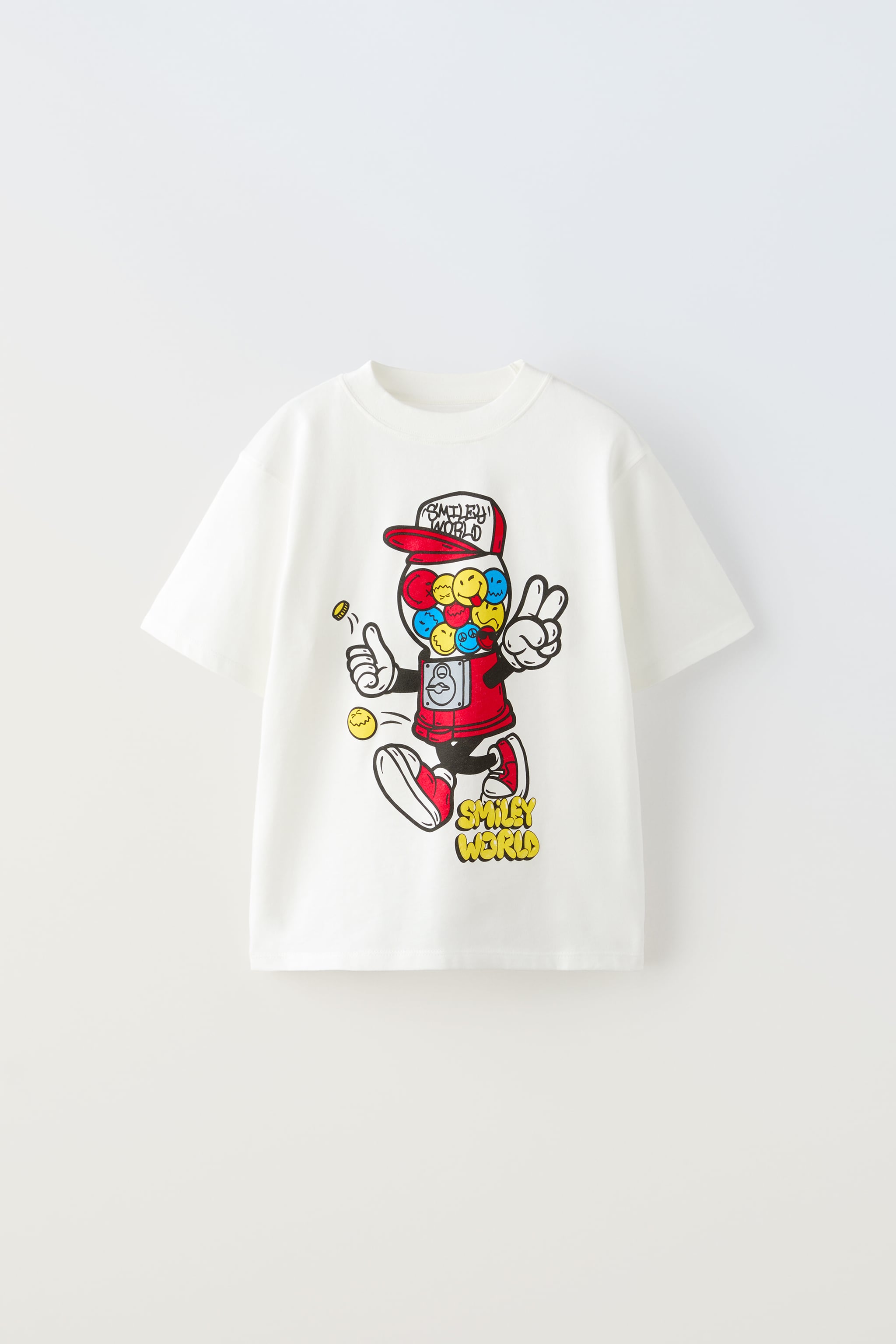TEXTURED SMILEYWORLD ® HAPPY COLLECTION T-SHIRT