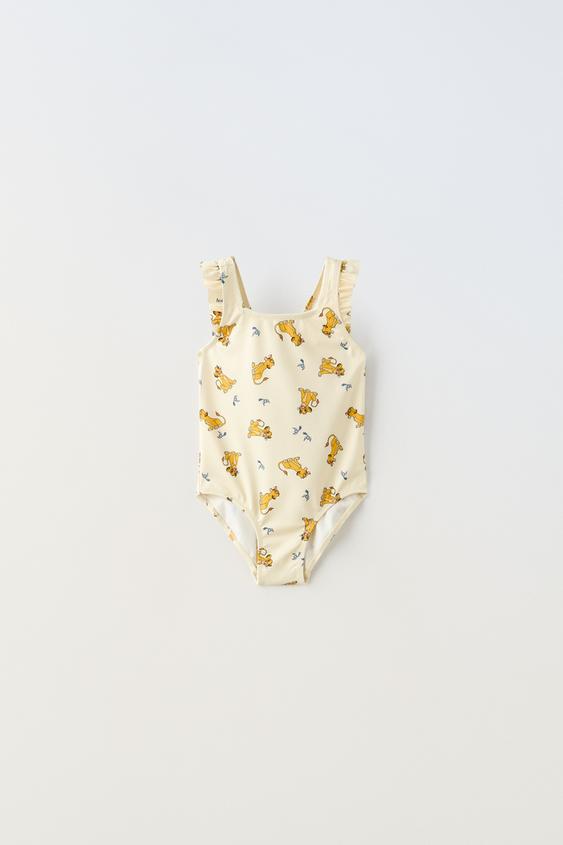 THE LION KING © DISNEY PRINT SWIMSUIT camel ZARA Thailand
