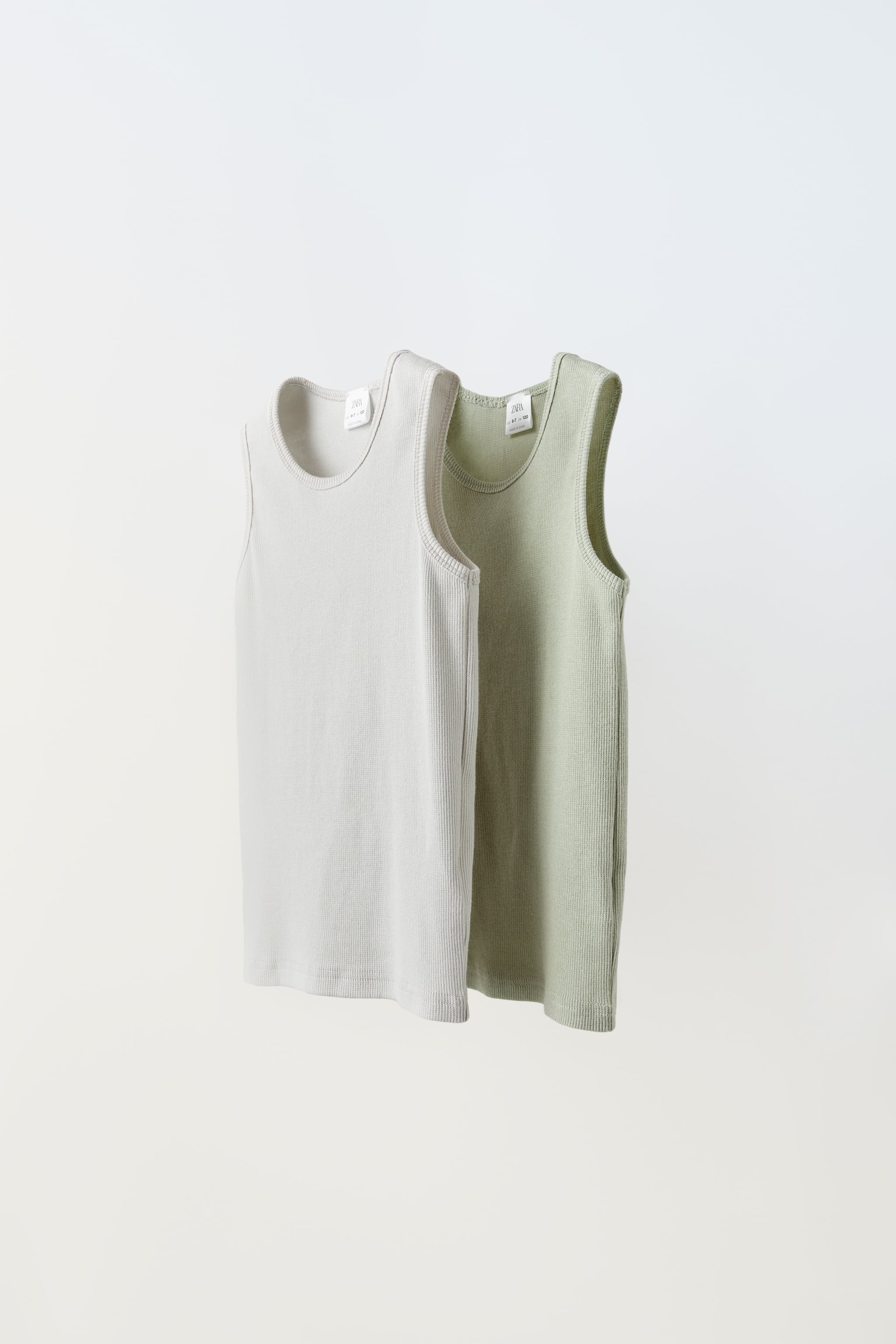 2-14 YEARS/ TWO-PACK OF RIBBED TANK TOPS