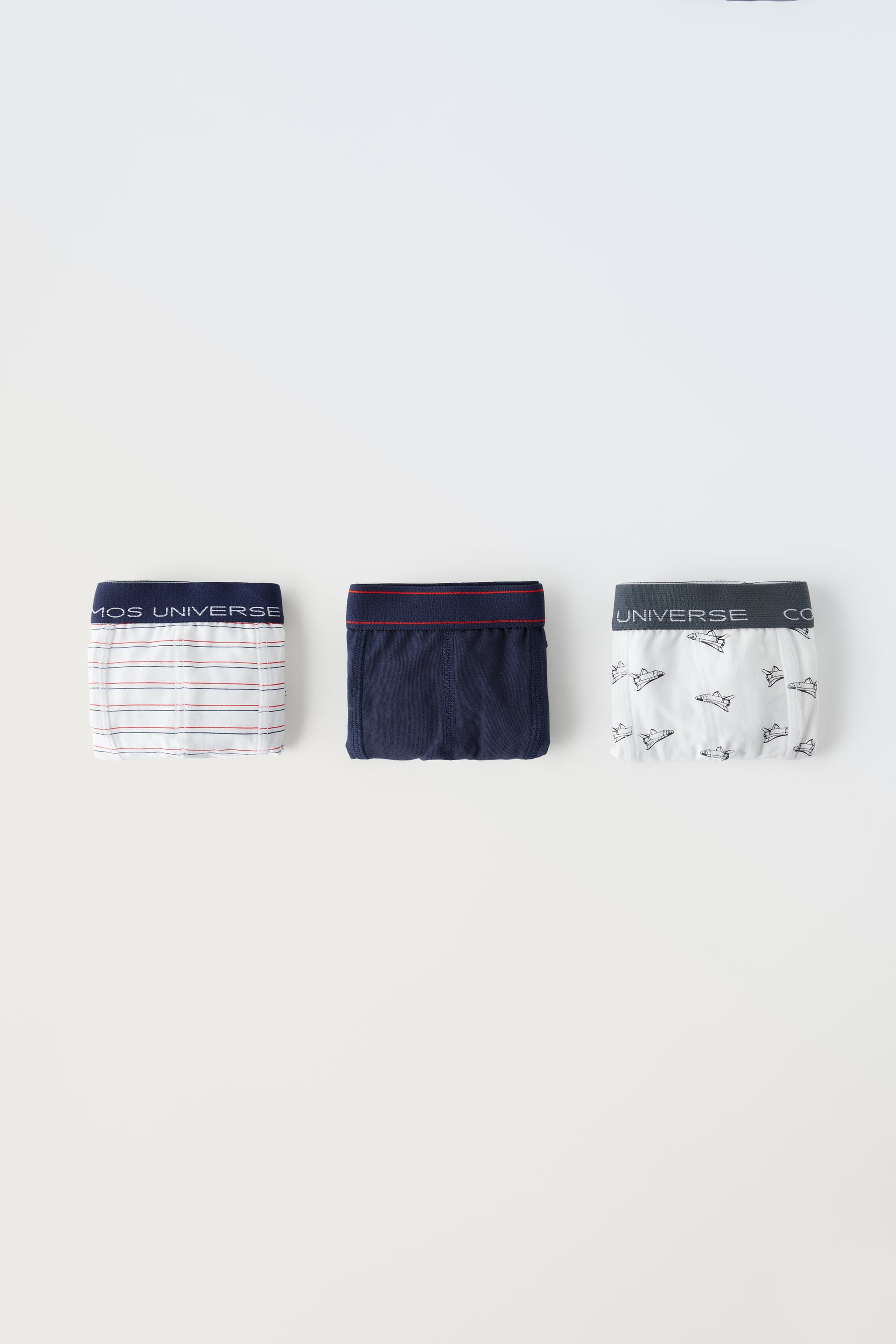 6-14 YEARS/ THREE-PACK OF SPACE BOXERS