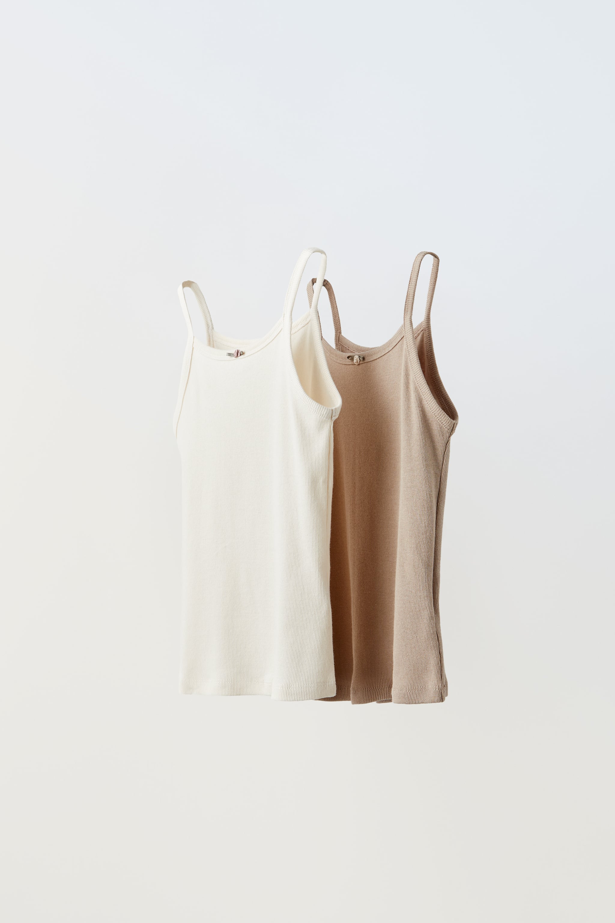 1-14 YEARS/ TWO-PACK OF RIBBED TANK TOPS