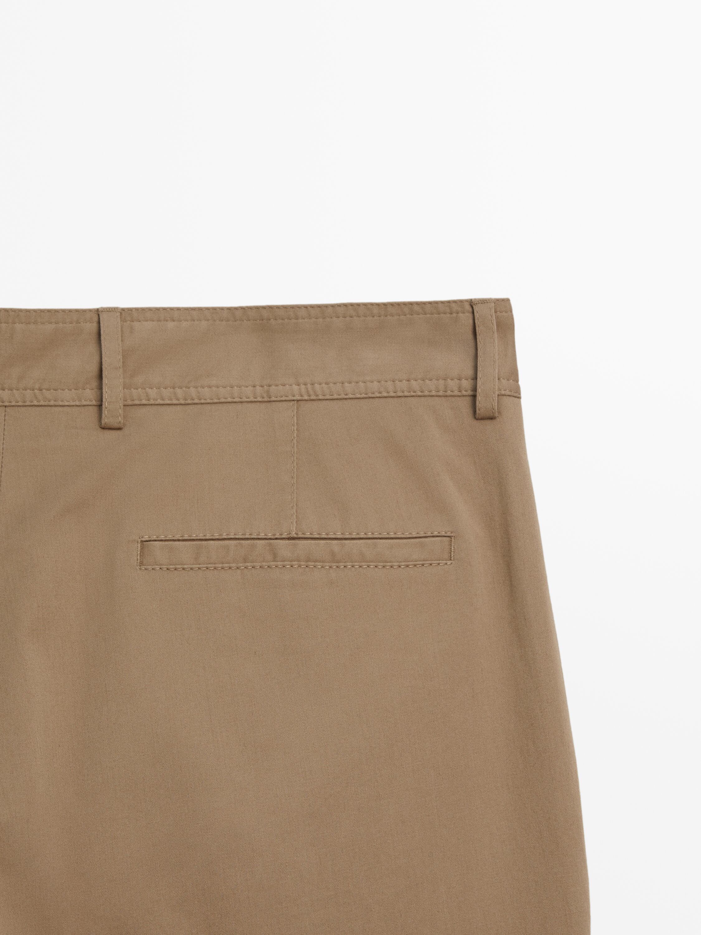 Tapered fit chino trousers