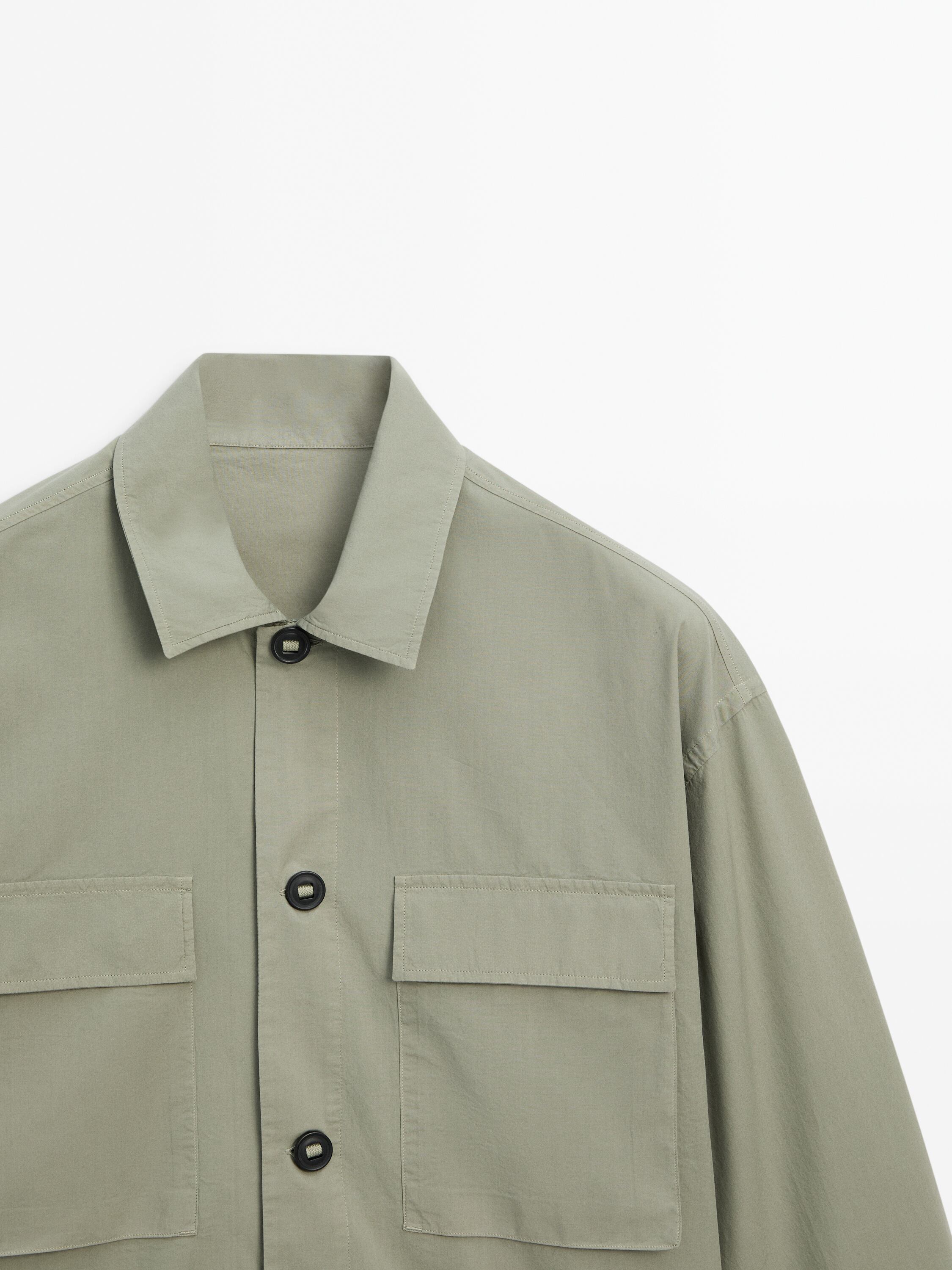 Cotton overshirt with chest pockets