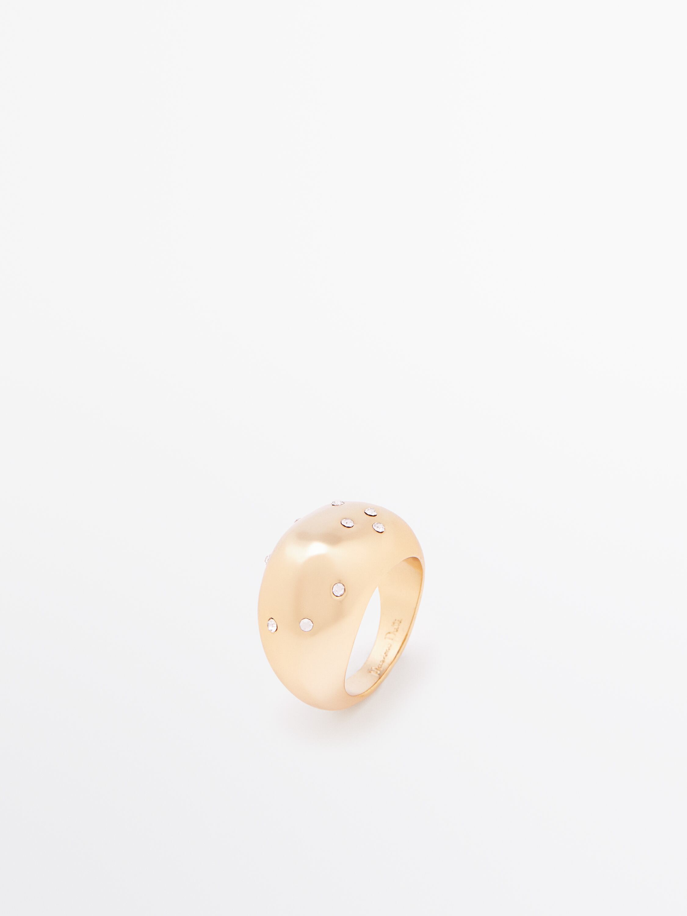 Ring with rhinestone detail