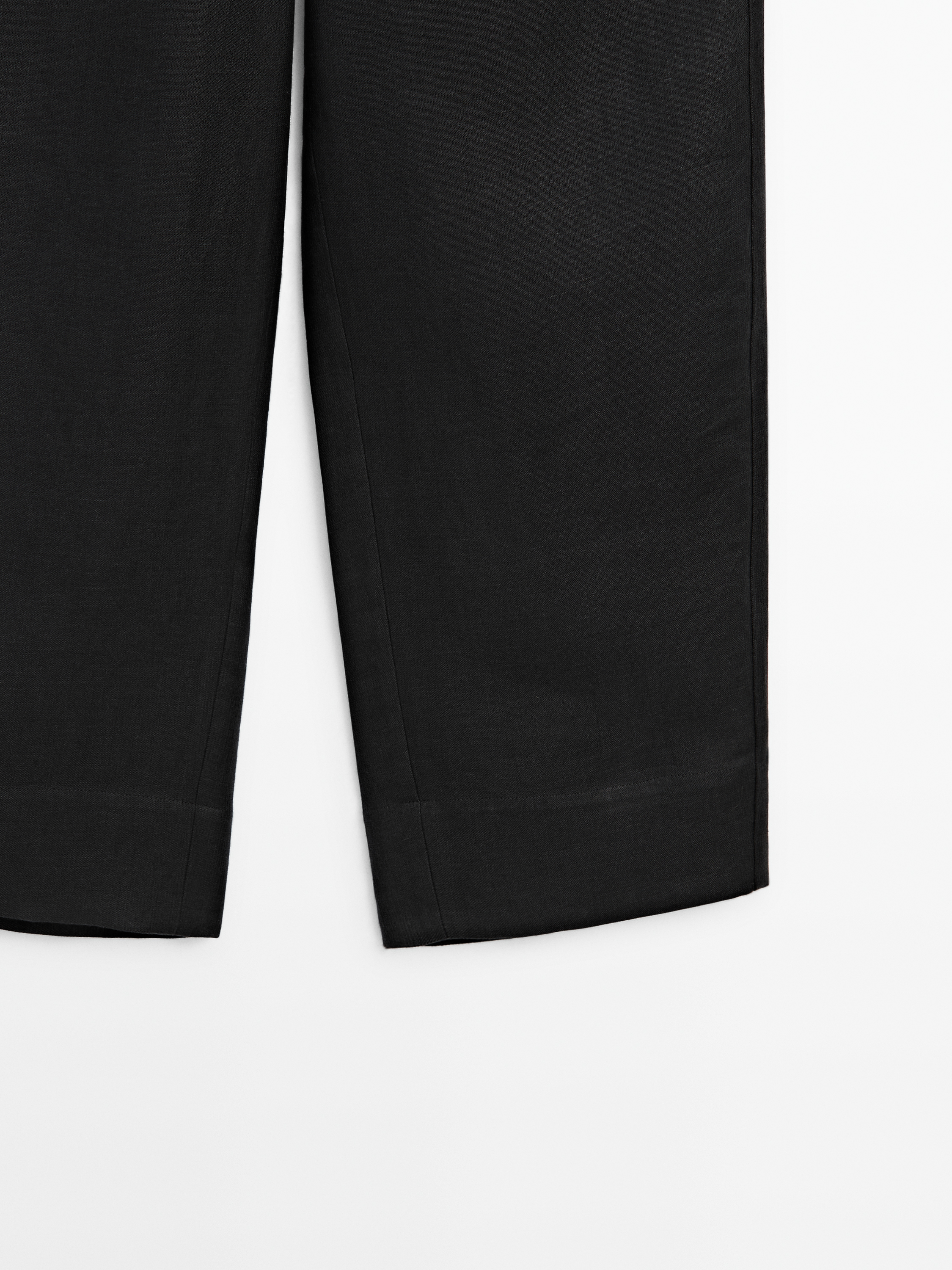 Linen blend barrel fit trousers - Limited Edition
